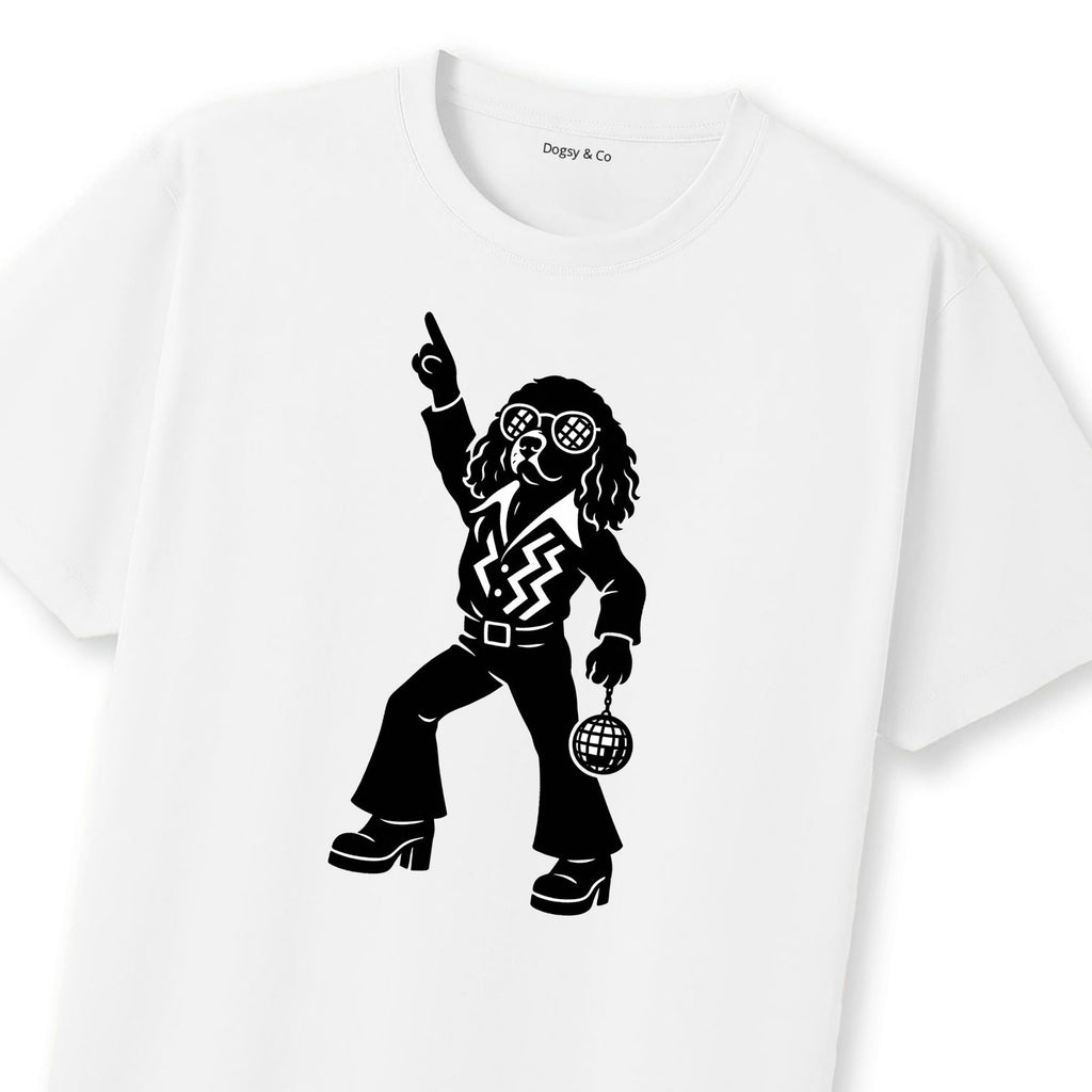 American Water Spaniel Disco Doggo T-Shirt | Dogsy & Co