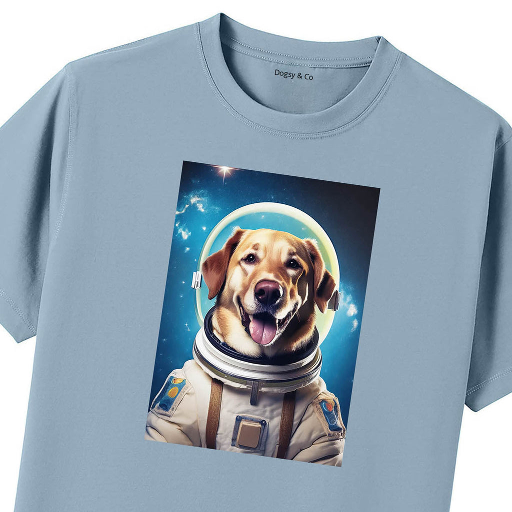 Blue T-Shirt Close Up