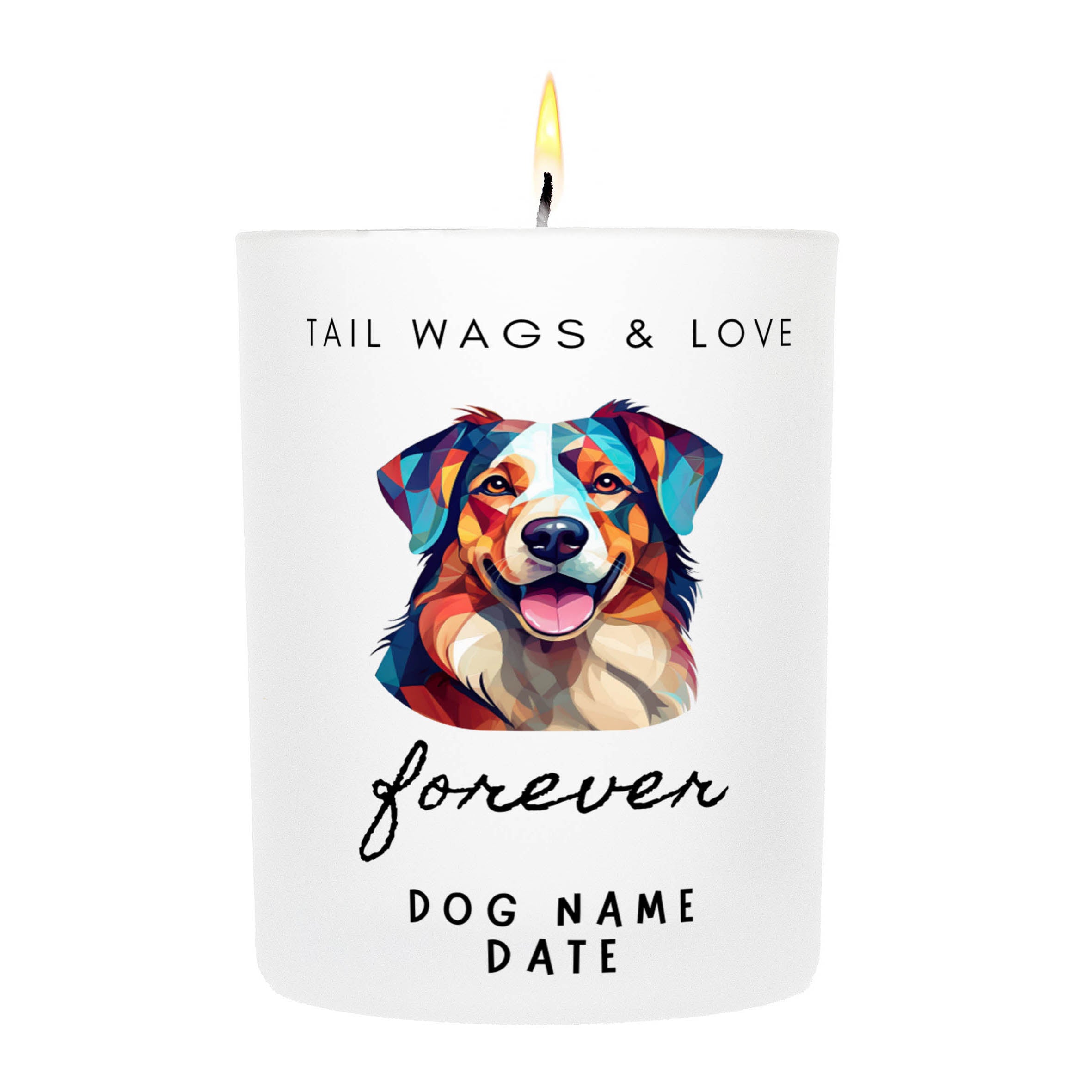 AUSTRALIAN SHEPHERD   Tail Wags & Love Custom Candle