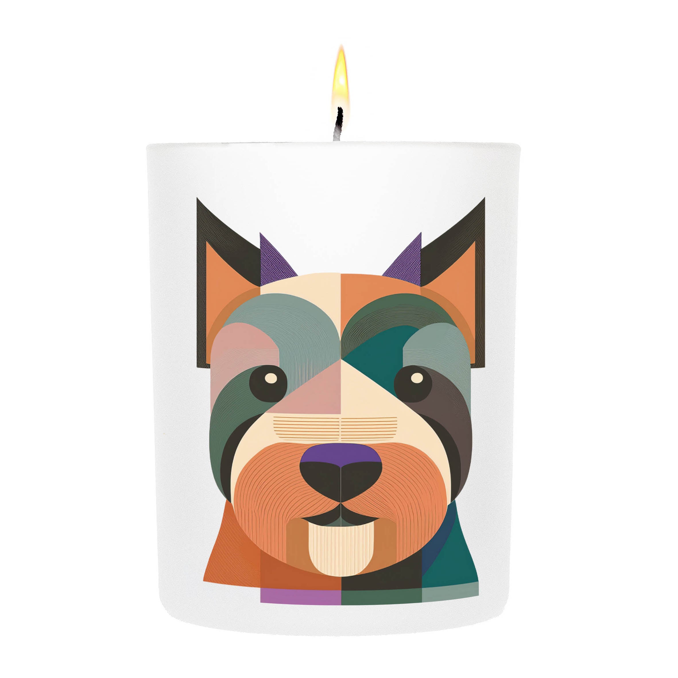 Australian Terrier Graphic Bold Dog Candle