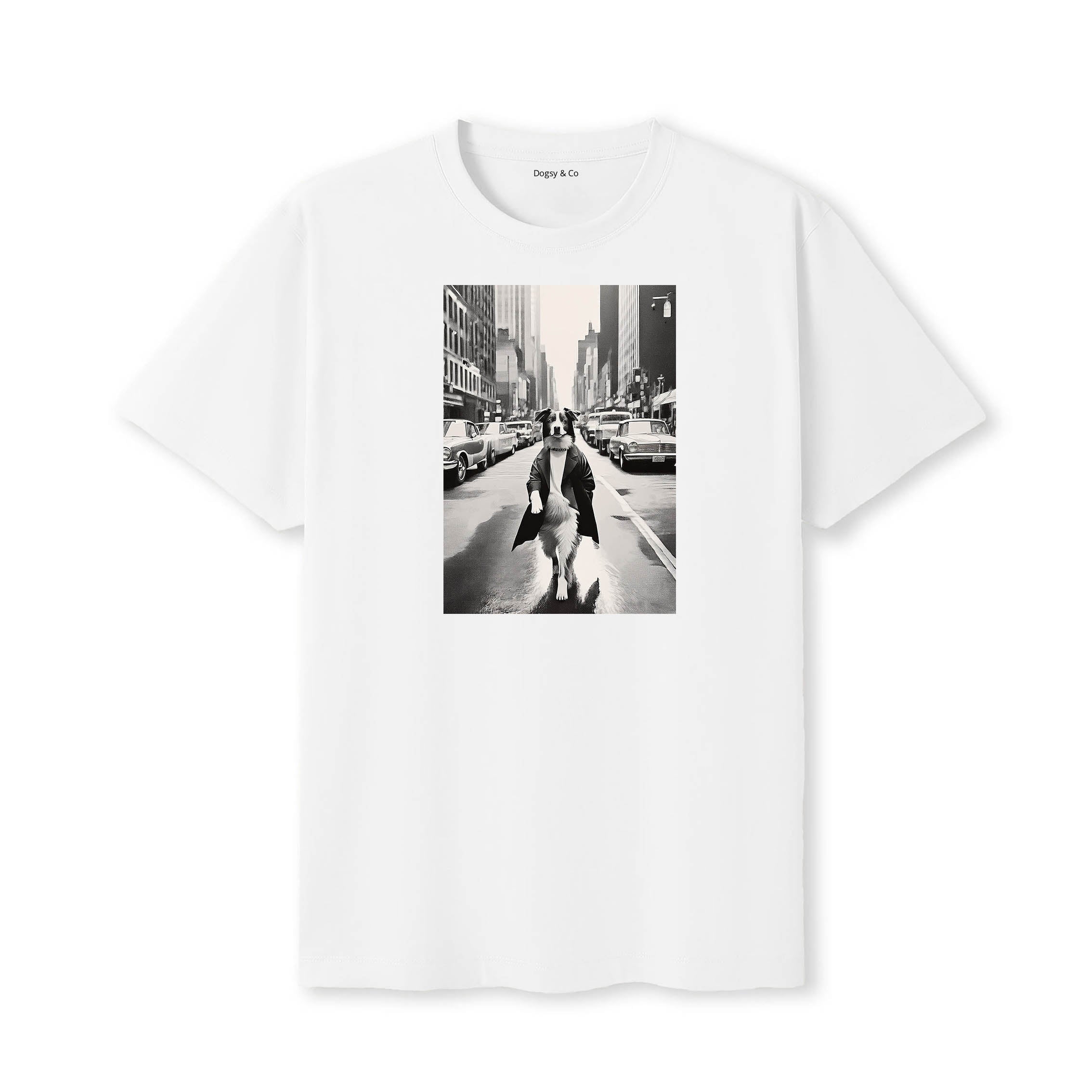 Australian Shepherd Dogsy Dean T-Shirt White