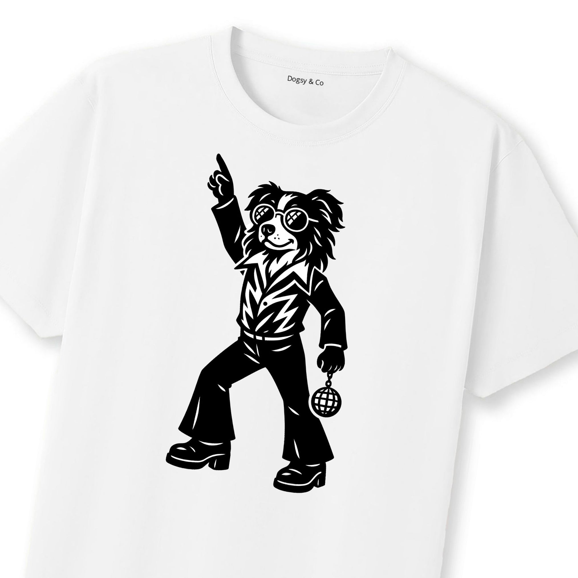 Australian Shepherd Disco Doggo T-Shirt | Dogsy & Co
