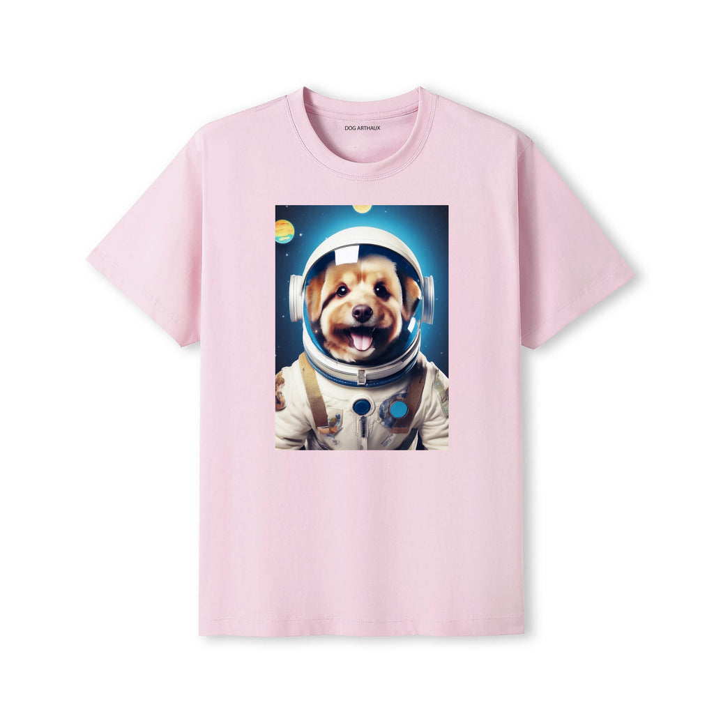 Australian Silky Terrier Astronaut Dog T-shirt - Pink