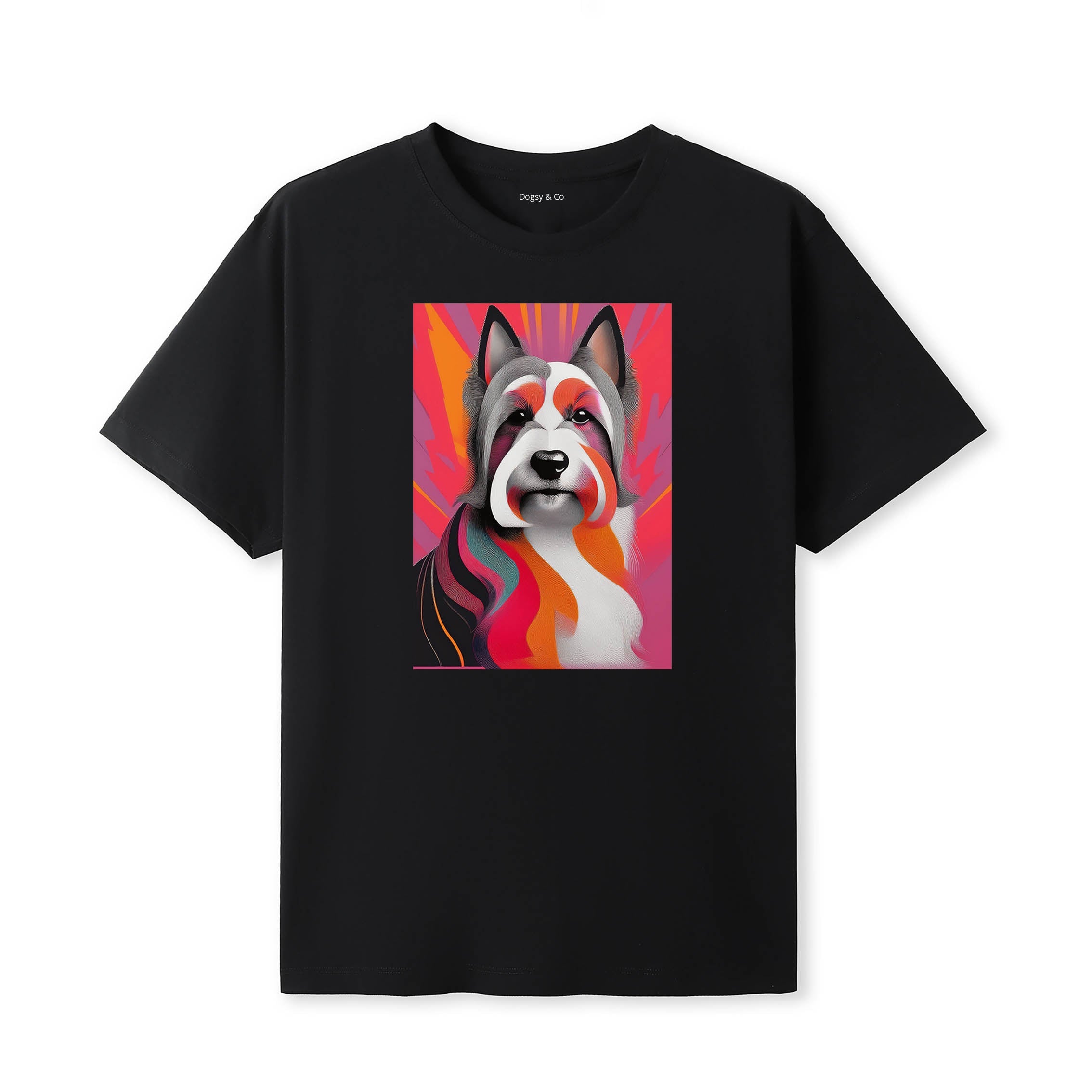 Australian Silky Terrier Mod Pop Dogs T-Shirt Artwork