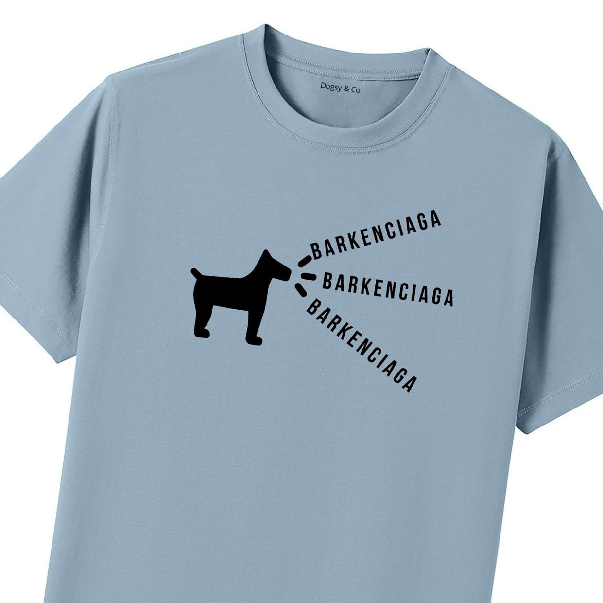 BARKENCIAGA Dogsigner T-Shirt - close up view
