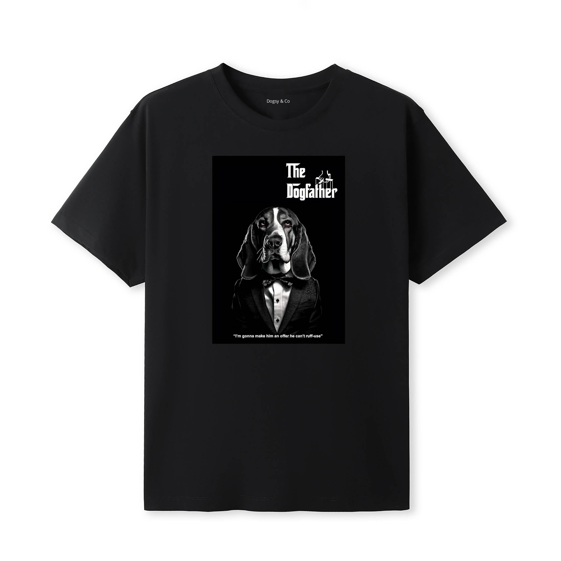 Basset Hound Dogfather T-Shirt Artwork