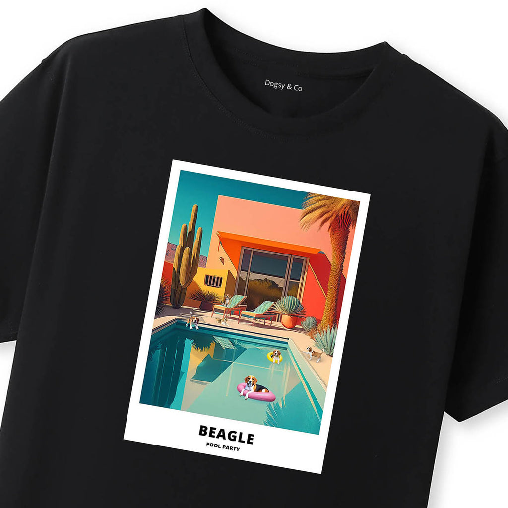 Beagle Pool Party T-shirt