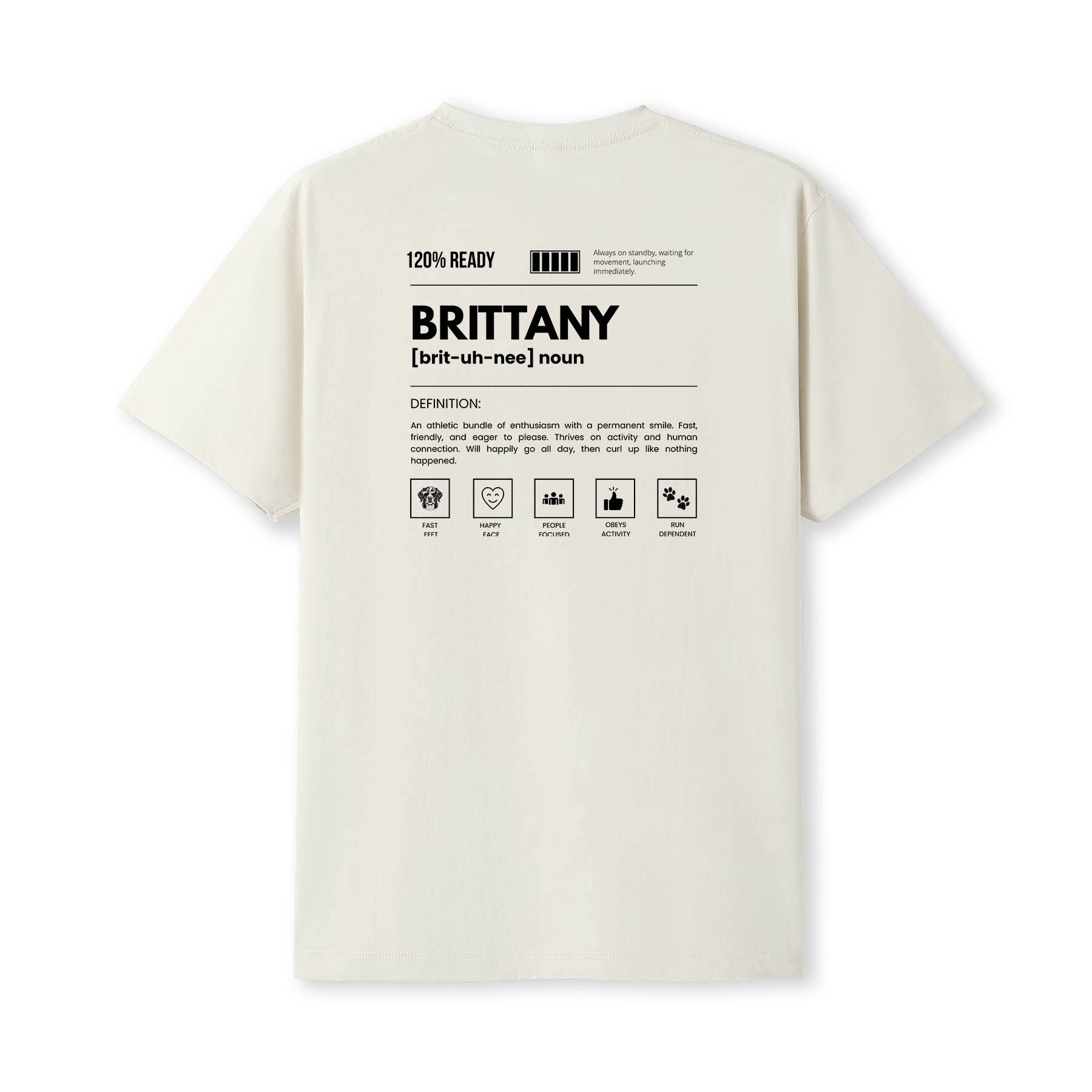Brittany Definition T-Shirt | Dogsy & Co