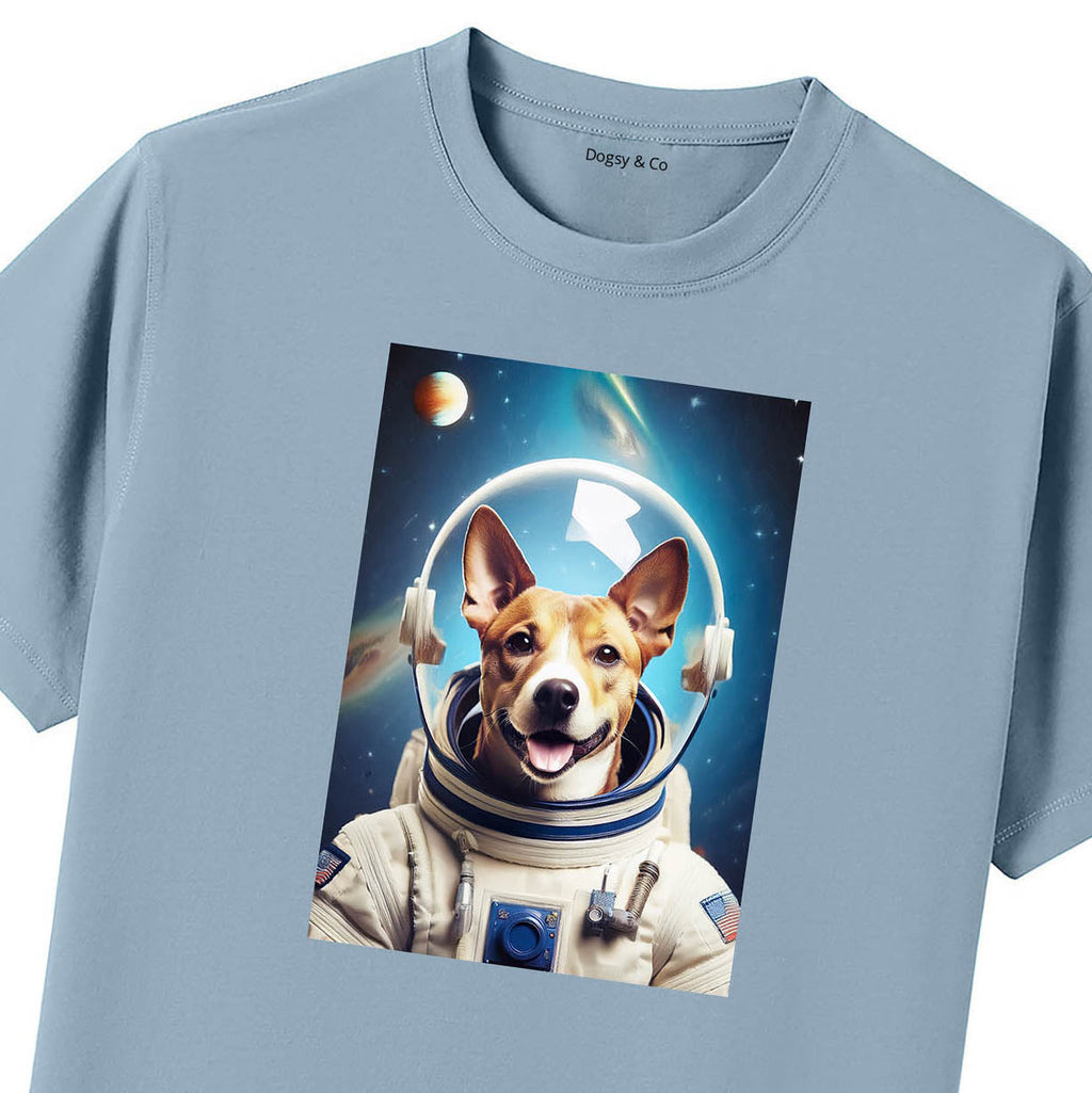 Blue T-Shirt Close Up