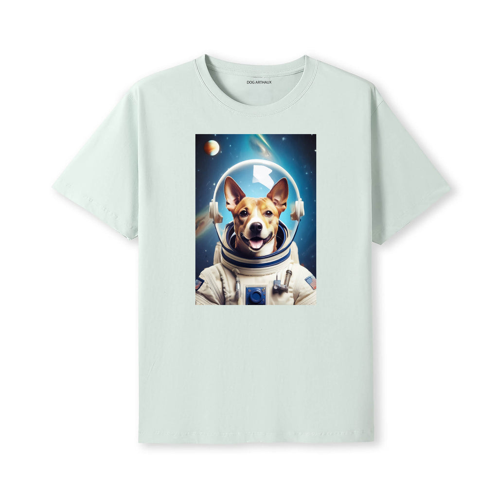 Basenji Astronaut Dog T-shirt - Mint