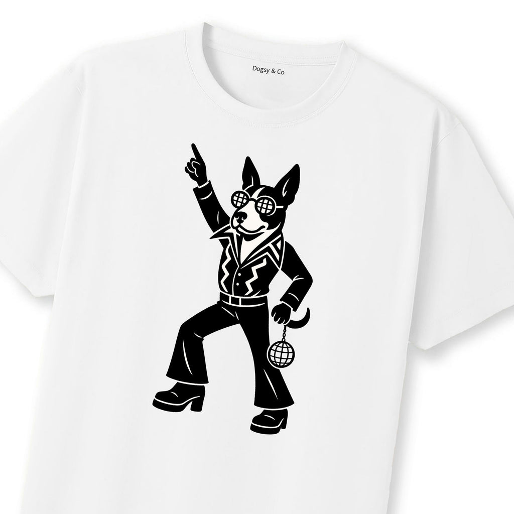 Basenji Disco Doggo T-Shirt | Dogsy & Co