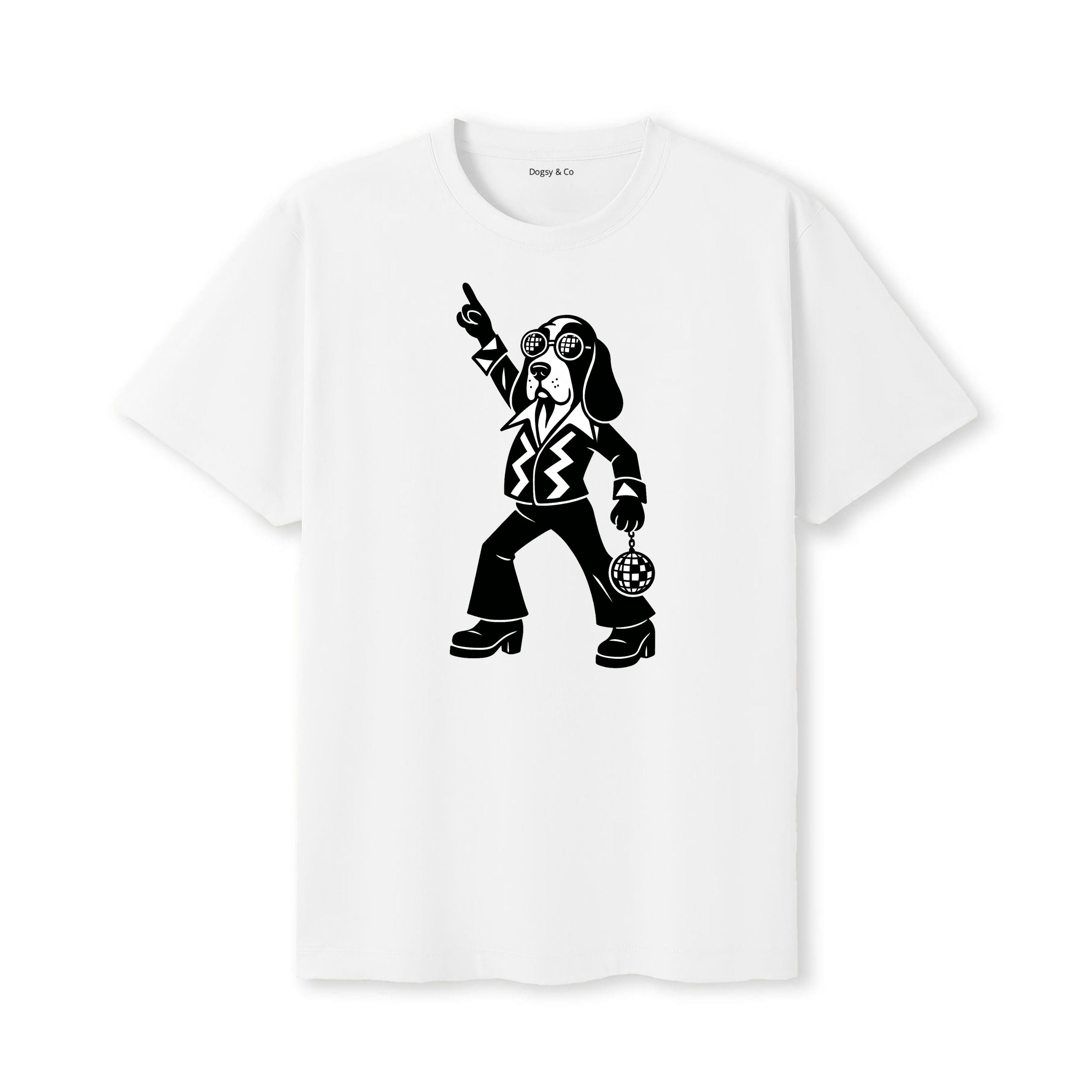 Basset Hound Disco Doggo T-Shirt - alternate view