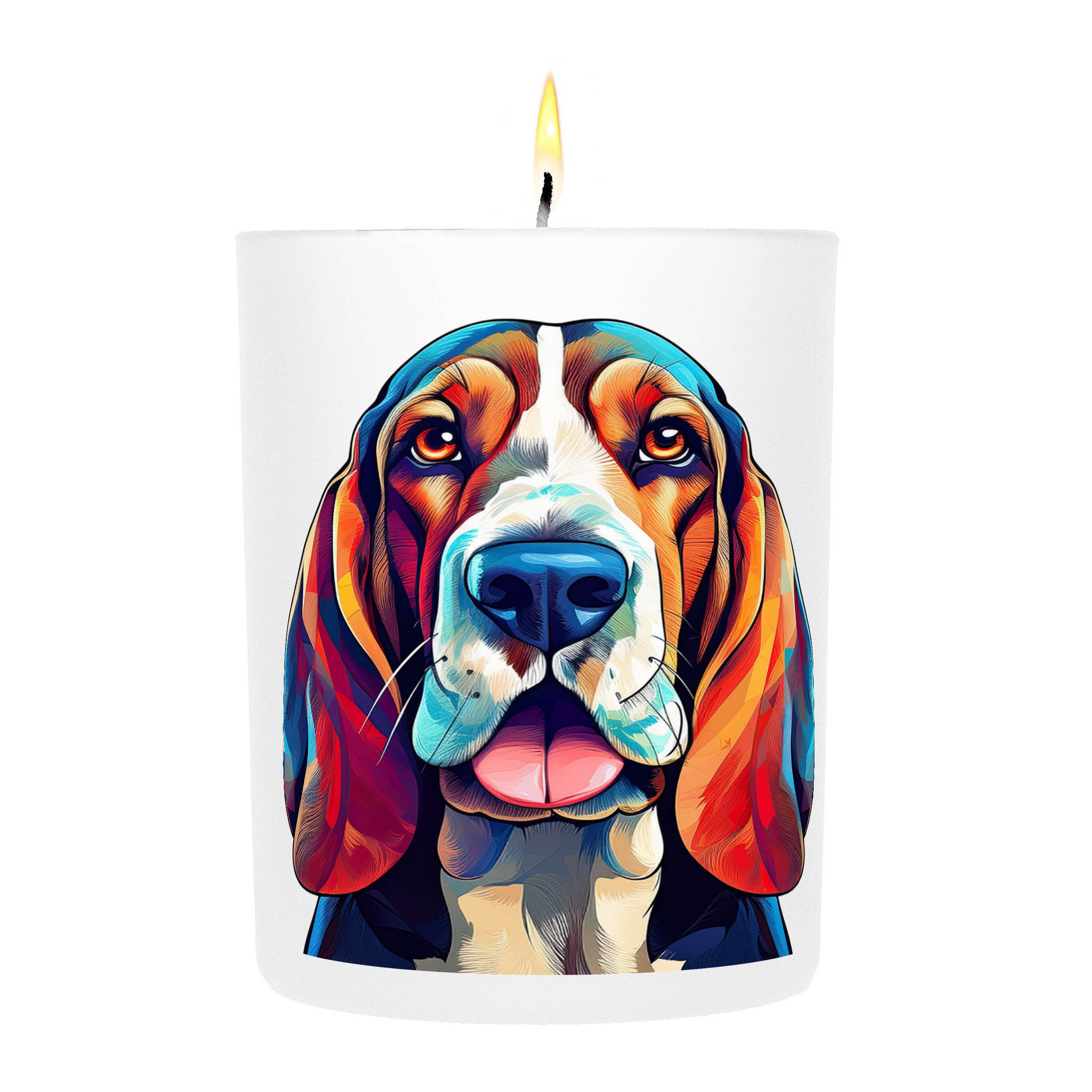 Basset Hound Graphic Bold Dog Candle