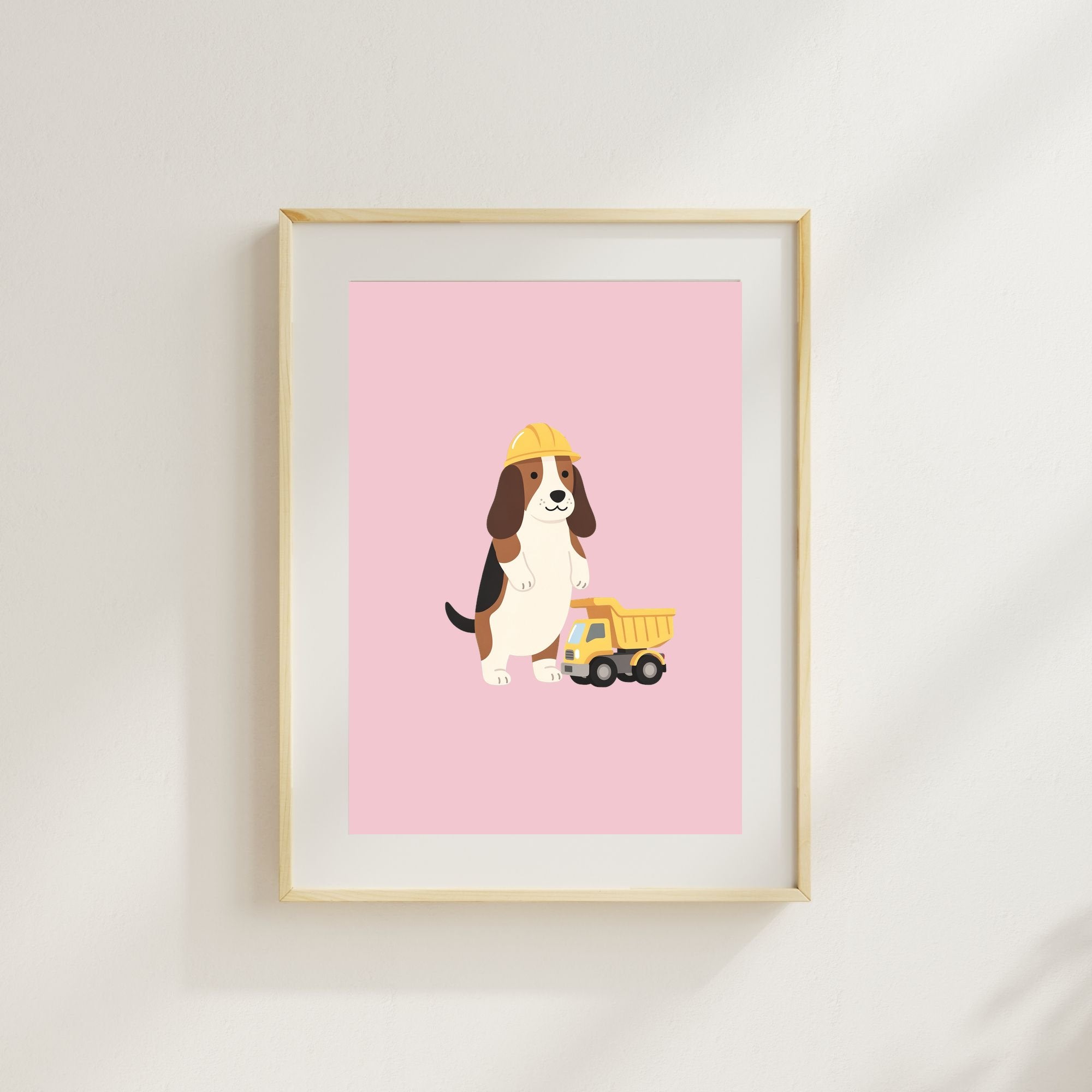 Basset Hound Kids Nursery Wall Art Print Bundle — 22 Dog Costume Designs, 5 Colours, 6 Print Sizes | Digital Download