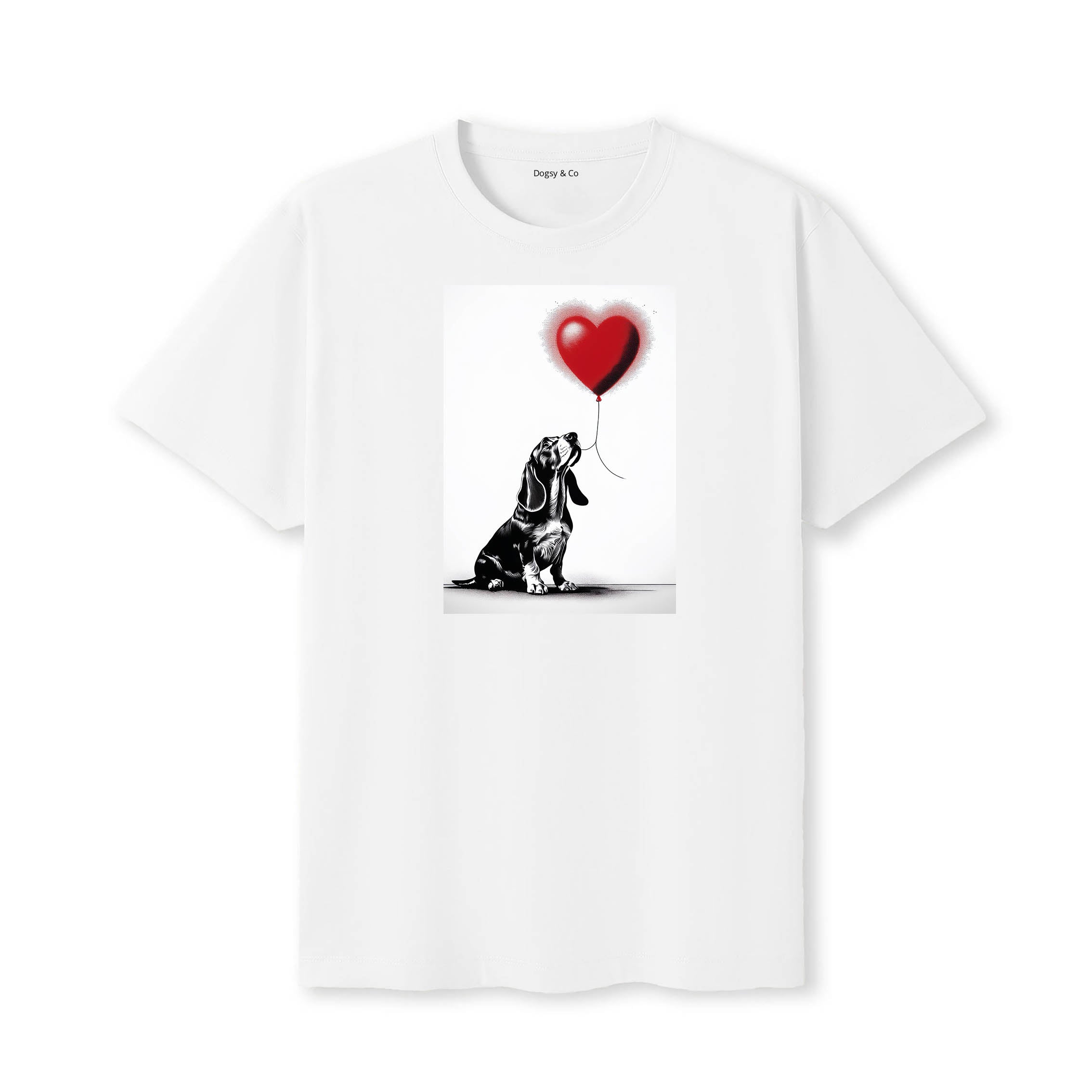Basset Hound 1 Dogsy T-Shirt White