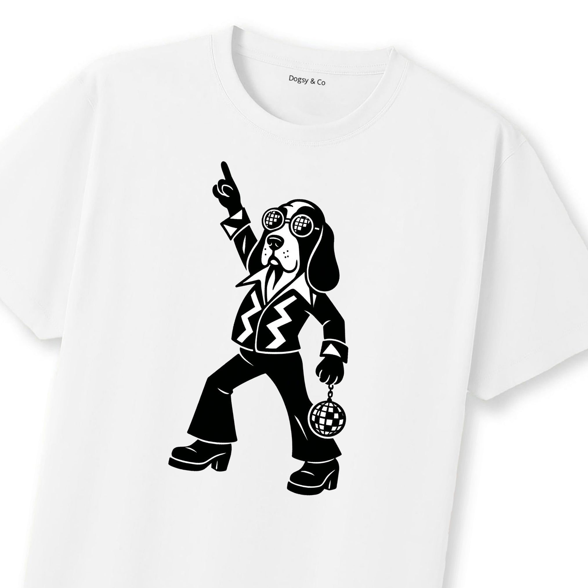 Basset Hound Disco Doggo T-Shirt | Dogsy & Co