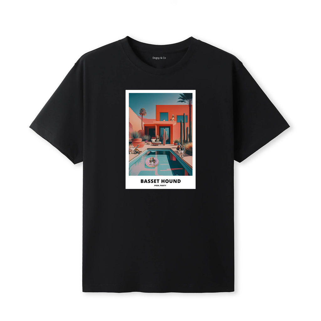Basset Hound Pool Party T-shirt