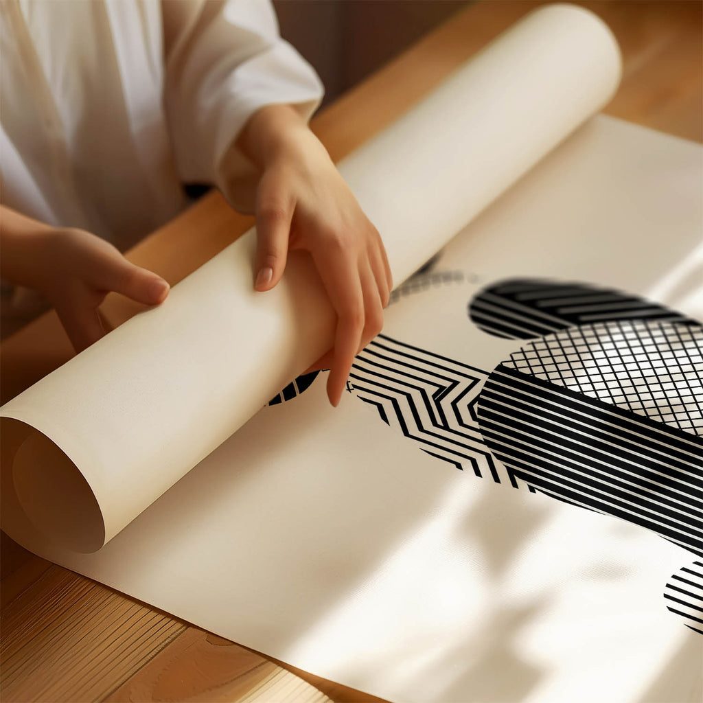 Beagle Geometric Line Art mockup