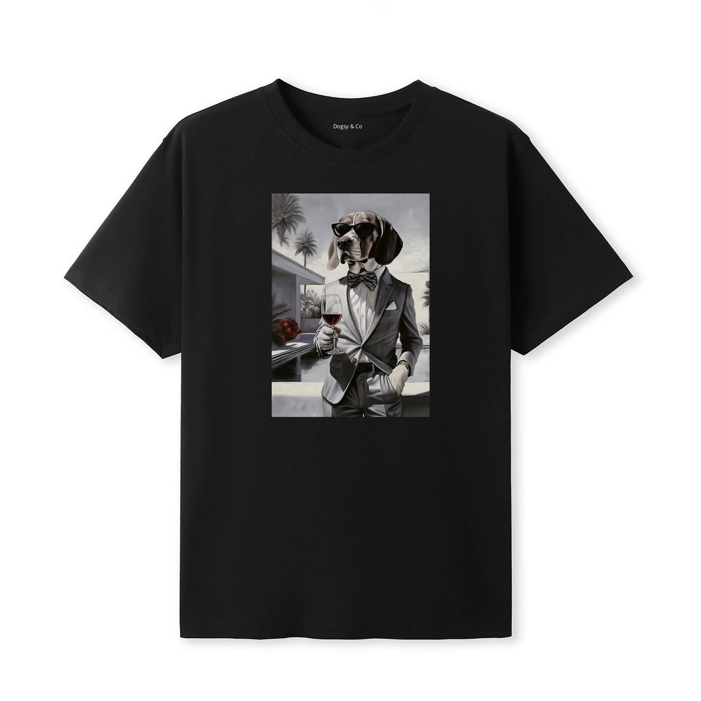 Beagle distinguished gentleman dog t-shirt - black
