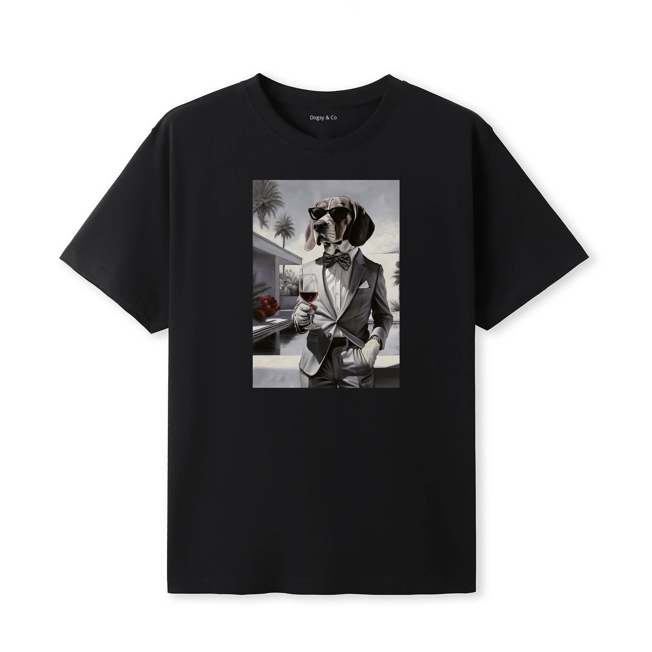Beagle distinguished gentleman dog t-shirt - black
