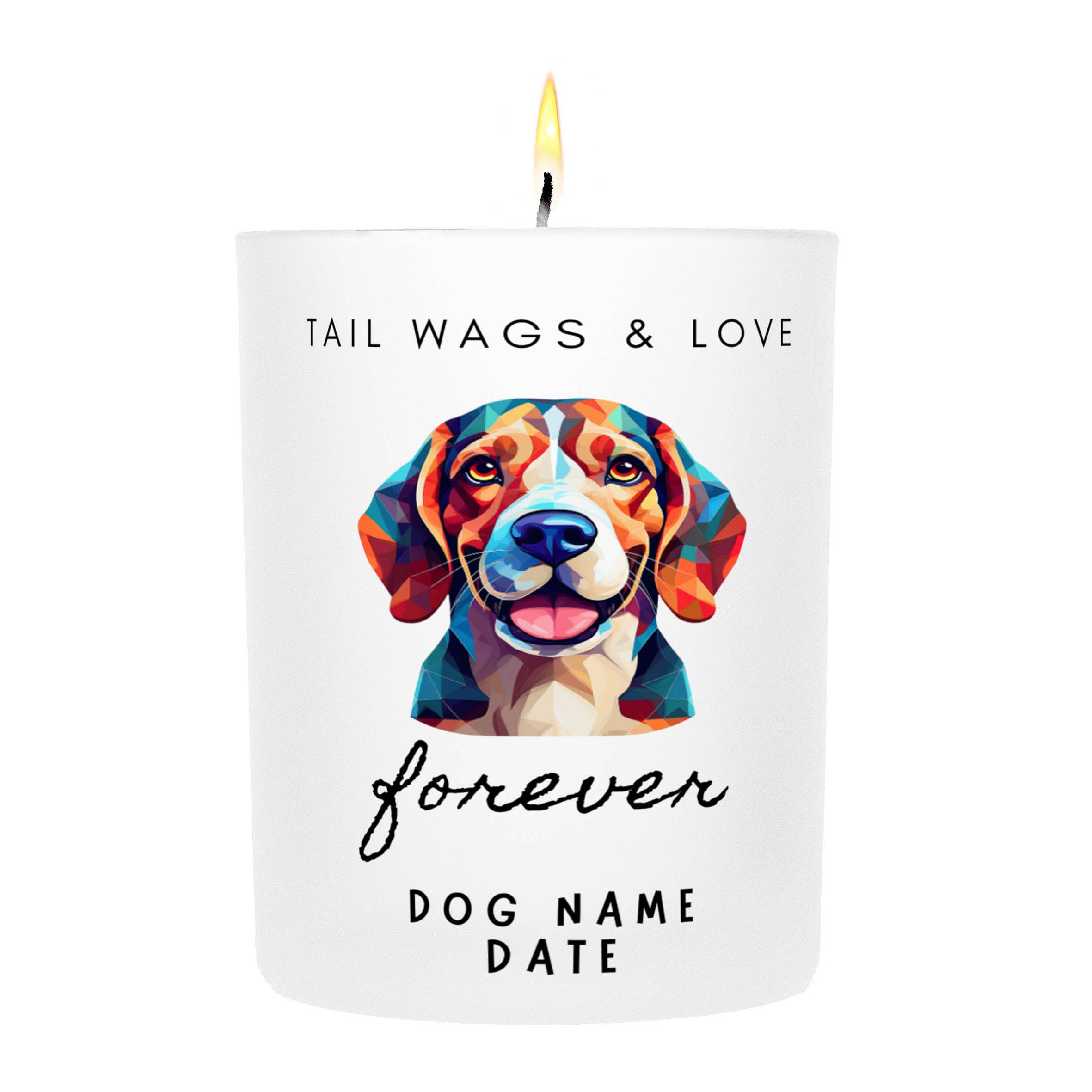 BEAGLE   Tail Wags & Love Custom Candle