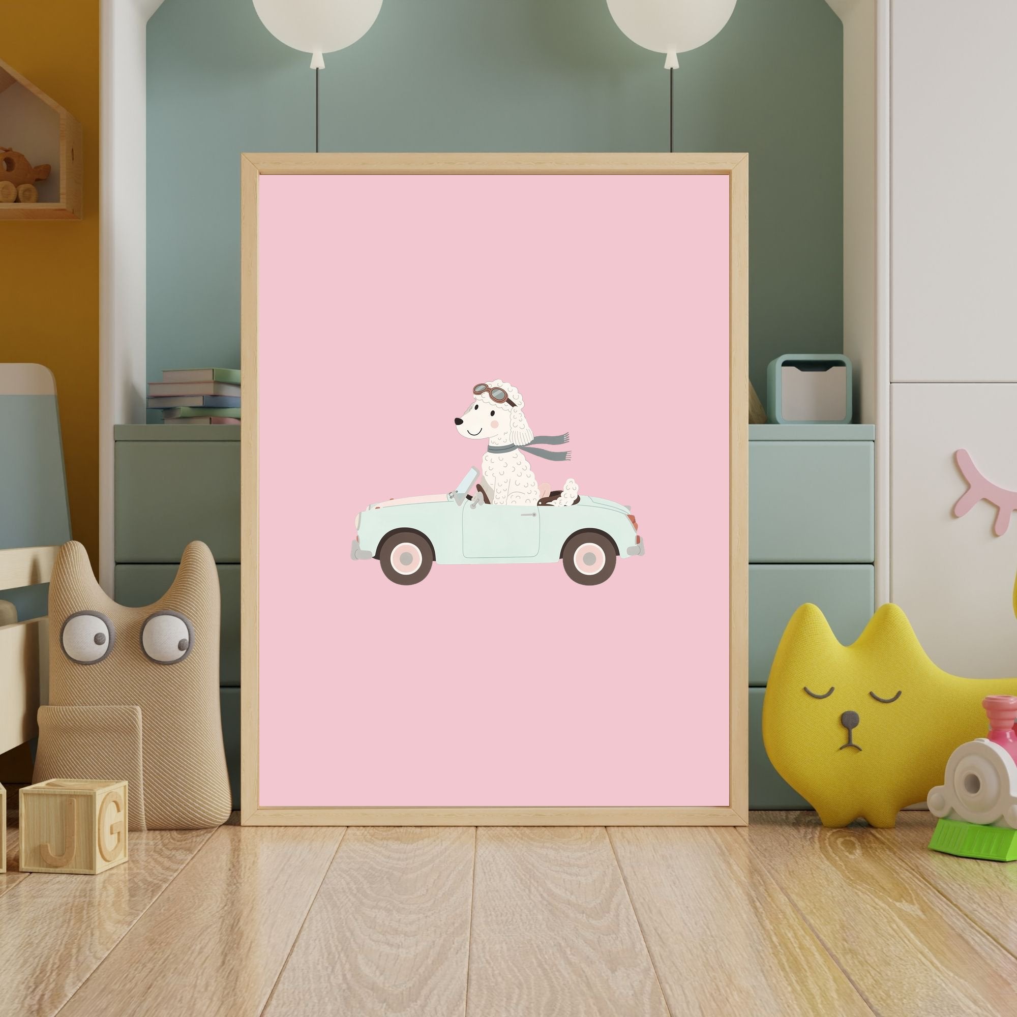 Bedlington Terrier Kids Nursery Wall Art Print Bundle — 22 Dog Costume Designs, 5 Colours, 6 Print Sizes | Digital Download
