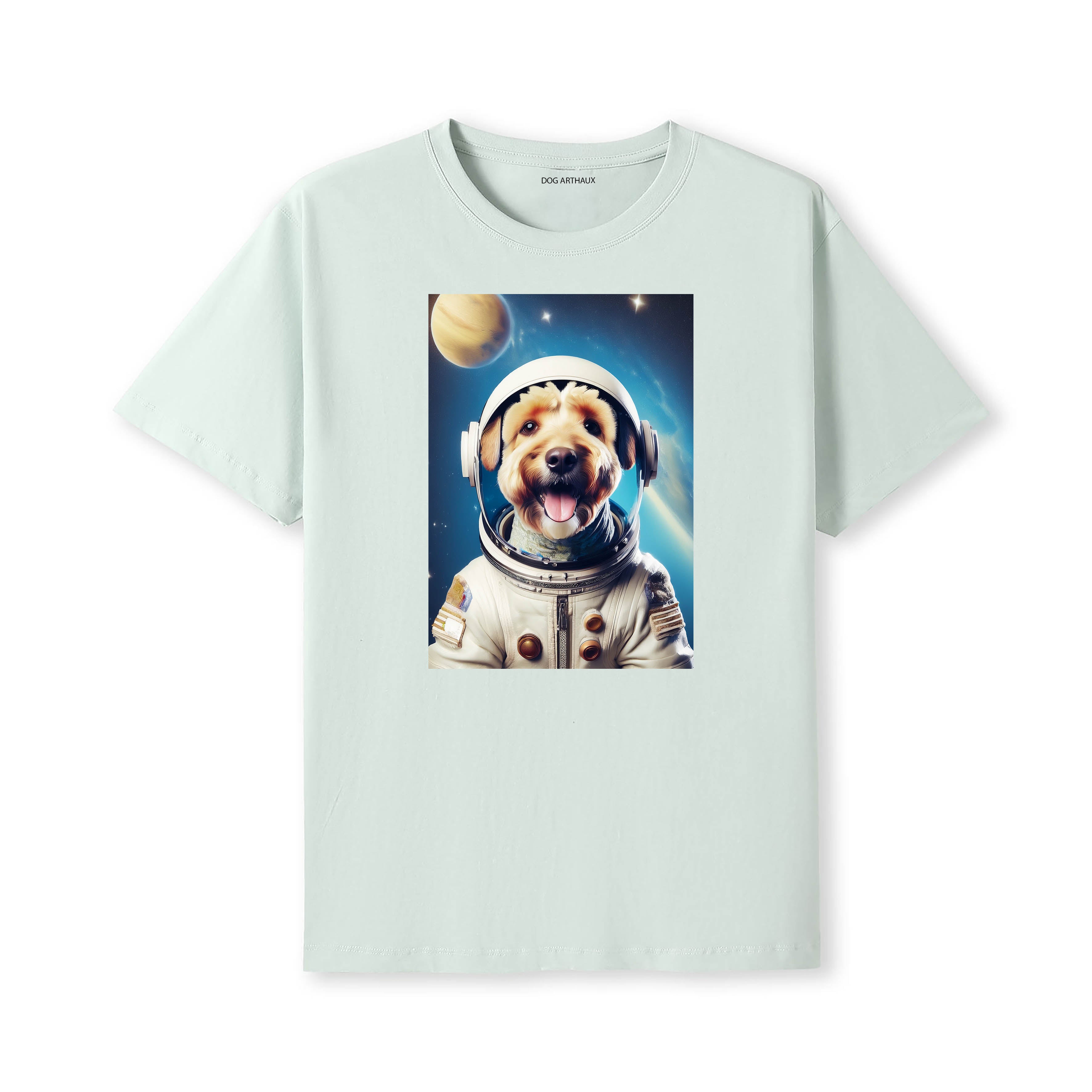 Bedlington Terrier Astronaut Dog T-shirt - Mint