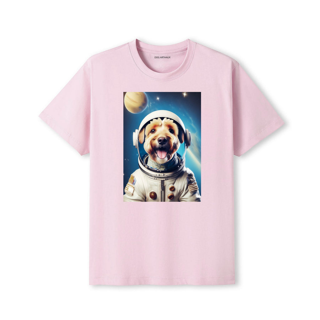 Bedlington Terrier Astronaut Dog T-shirt - Pink