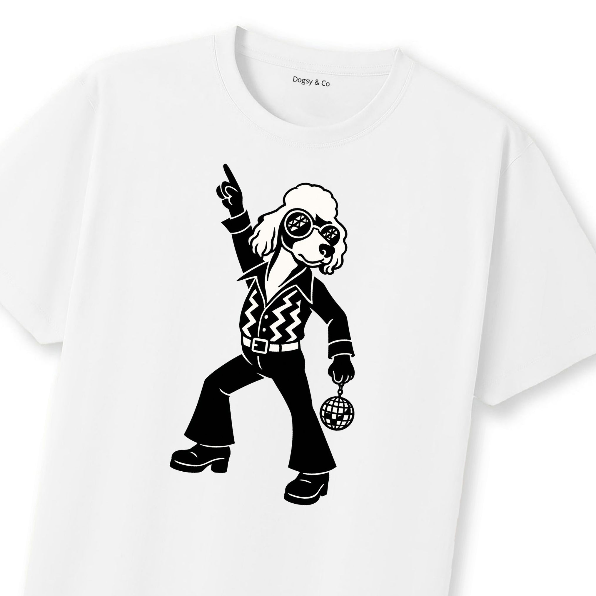 Bedlington Terrier Disco Doggo T-Shirt | Dogsy & Co