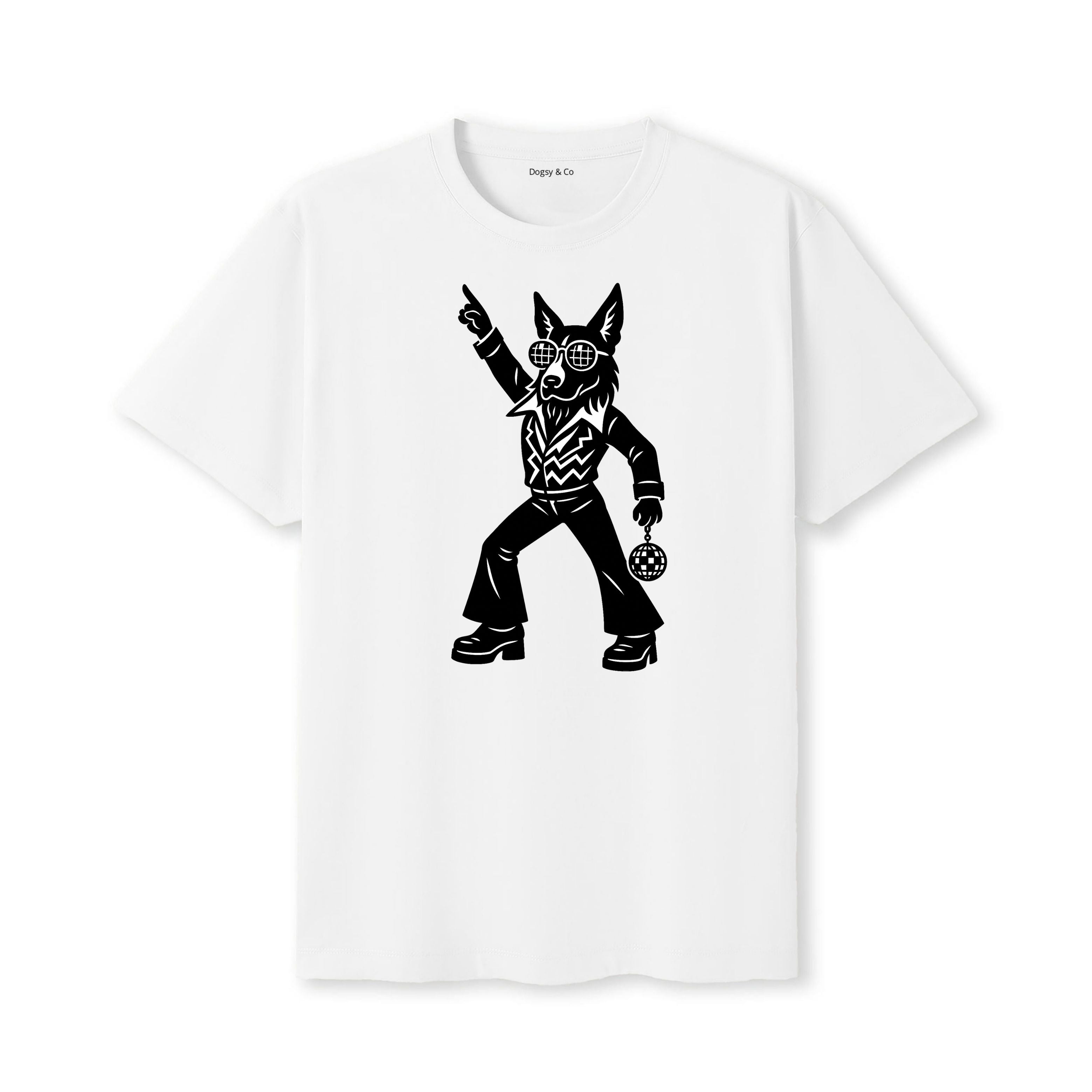 Belgian Shepherds Disco Doggo T-Shirt - alternate view