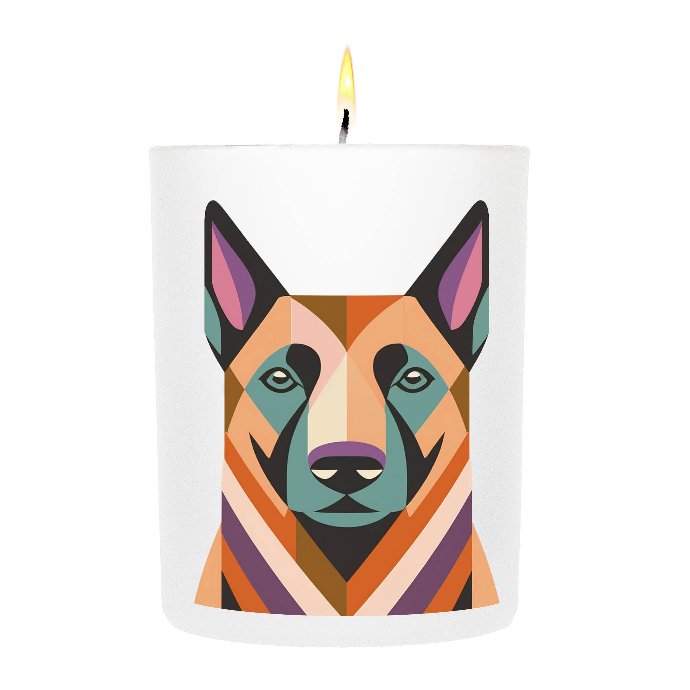 Belgian Shepherds Graphic Bold Dog Candle