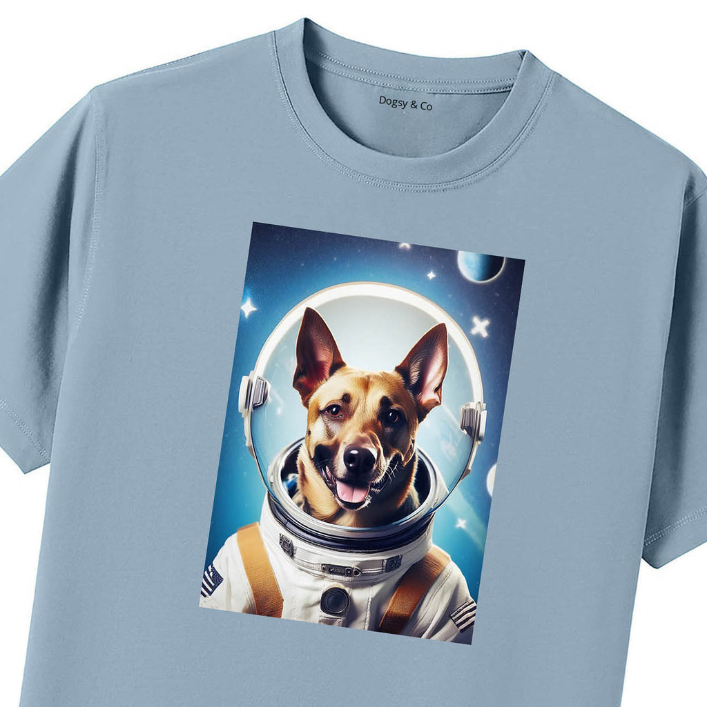 Blue T-Shirt Close Up