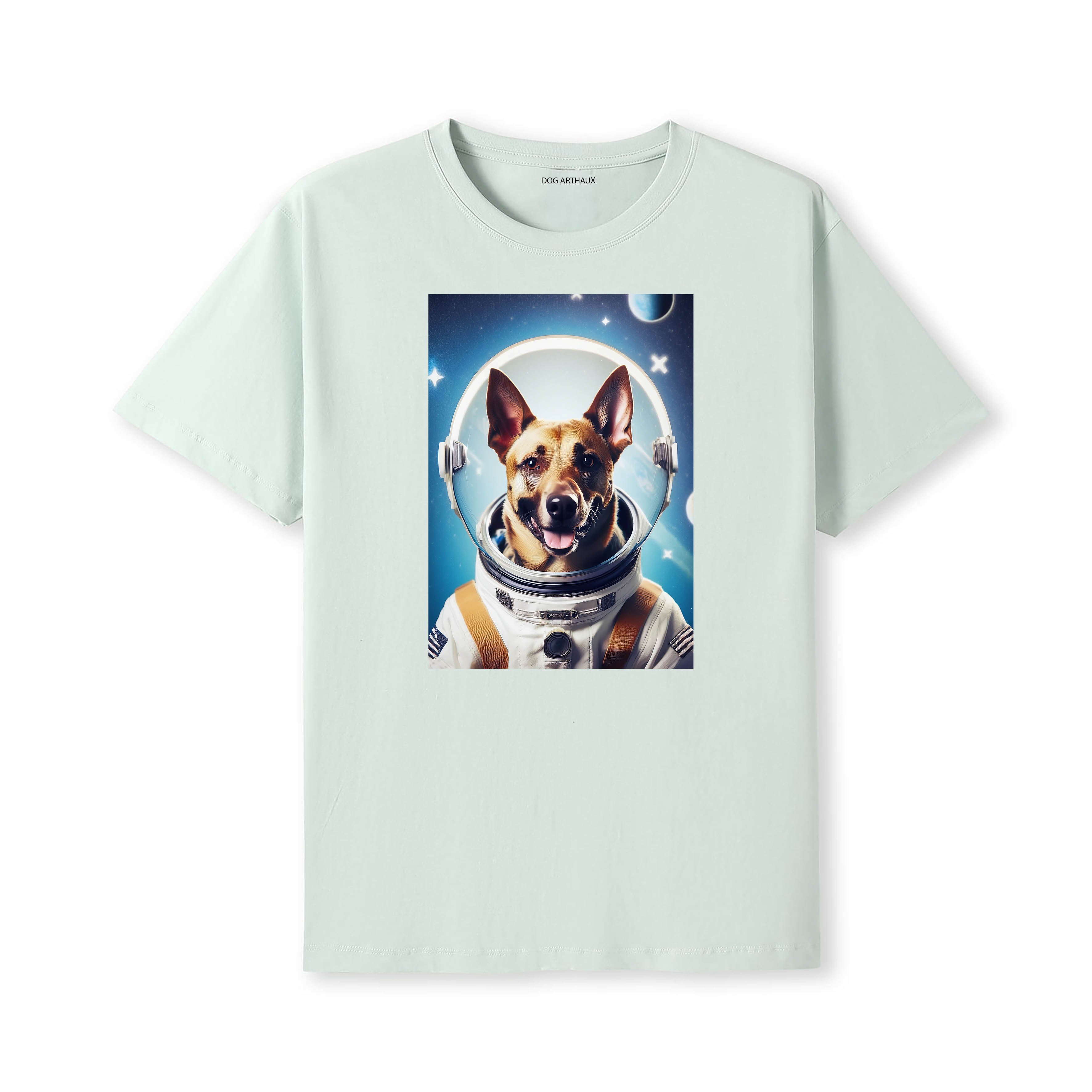 Belgian Shepherd Astronaut Dog T-shirt - Mint