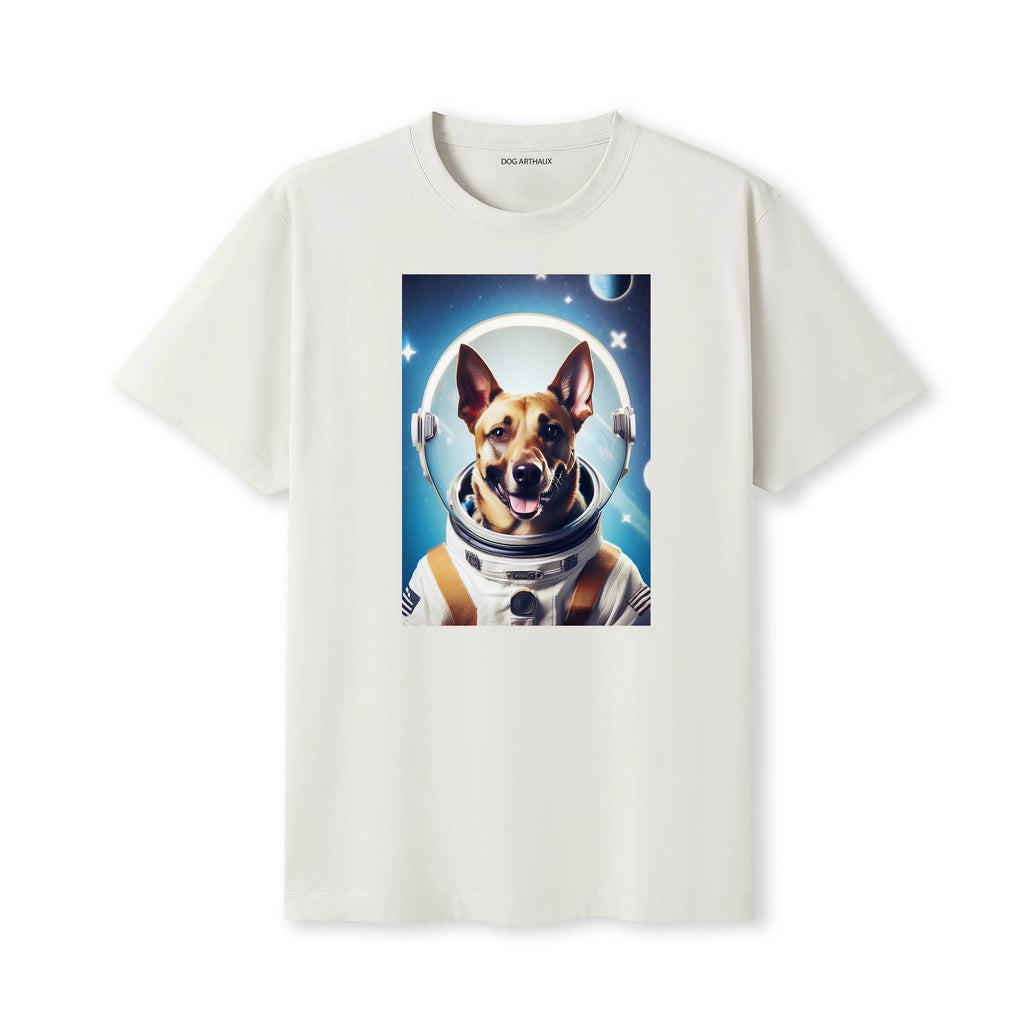 Belgian Shepherd Astronaut Dog T-shirt - Natural