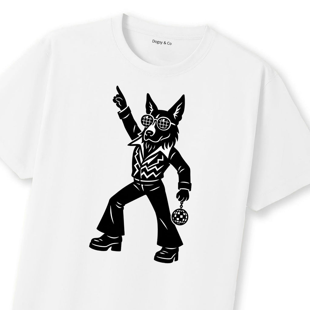 Belgian Shepherds Disco Doggo T-Shirt | Dogsy & Co