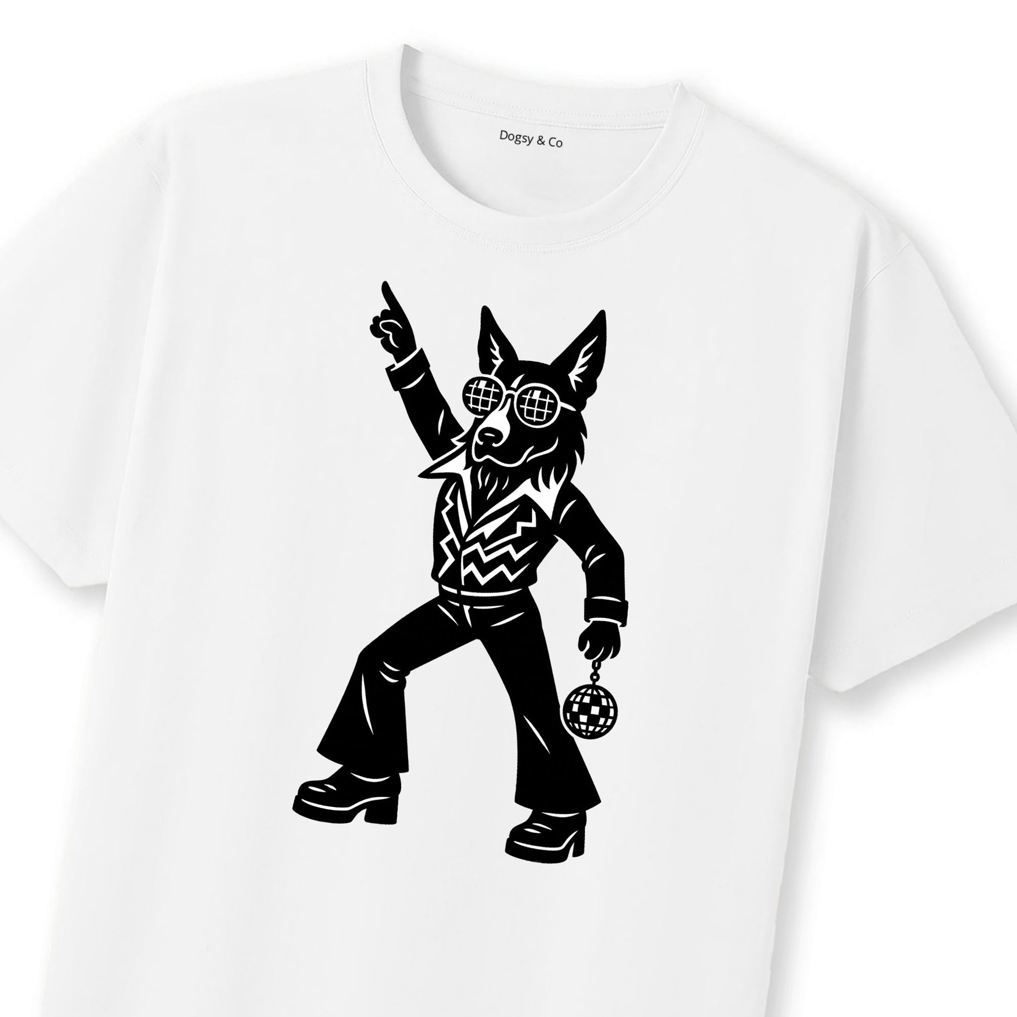 Belgian Shepherds Disco Doggo T-Shirt | Dogsy & Co