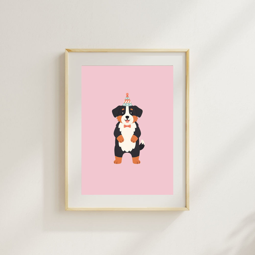 Bernese Mountain Dog Kids Nursery Wall Art Print Bundle — 22 Dog Costume Designs, 5 Colours, 6 Print Sizes | Digital Download
