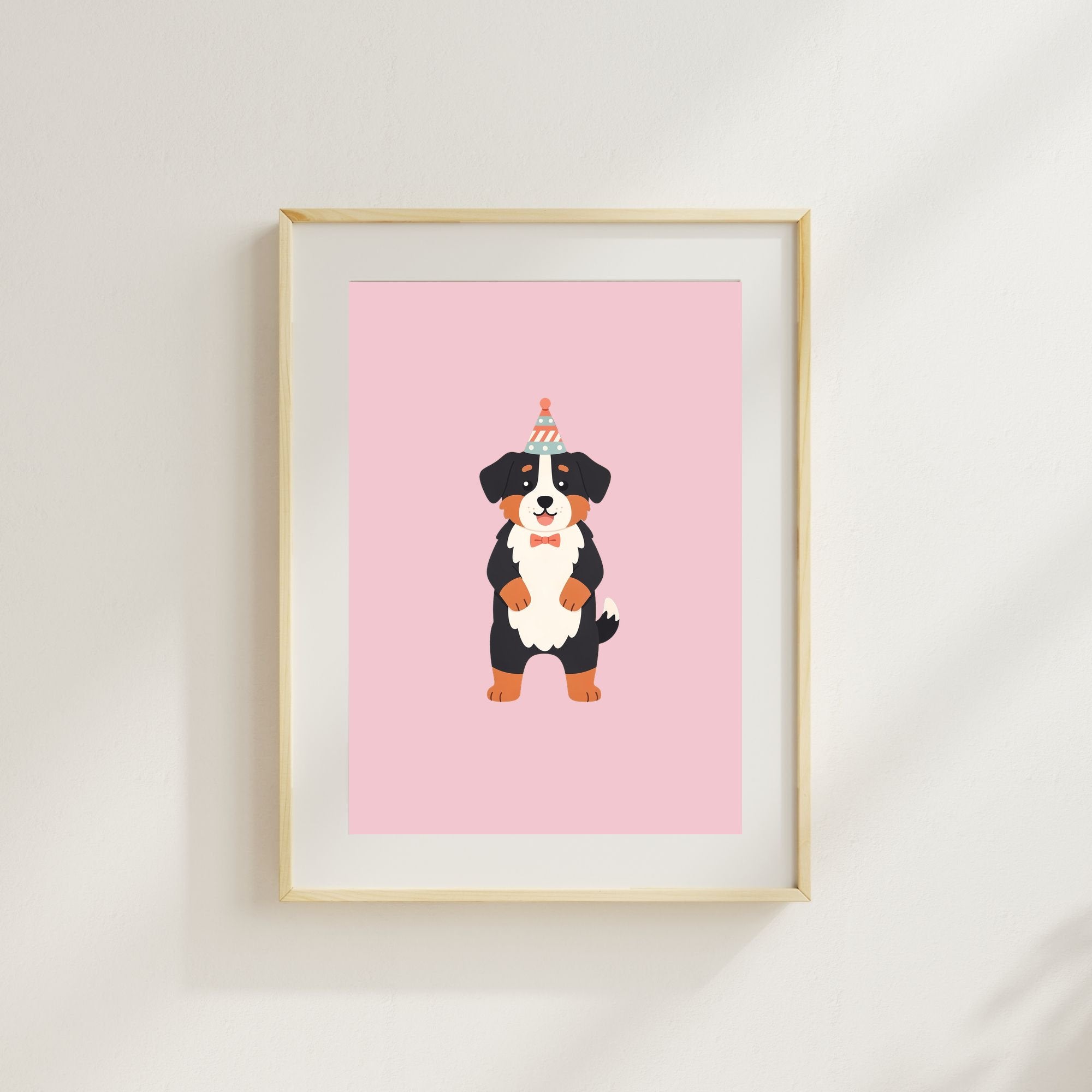 Bernese Mountain Dog Kids Nursery Wall Art Print Bundle — 22 Dog Costume Designs, 5 Colours, 6 Print Sizes | Digital Download