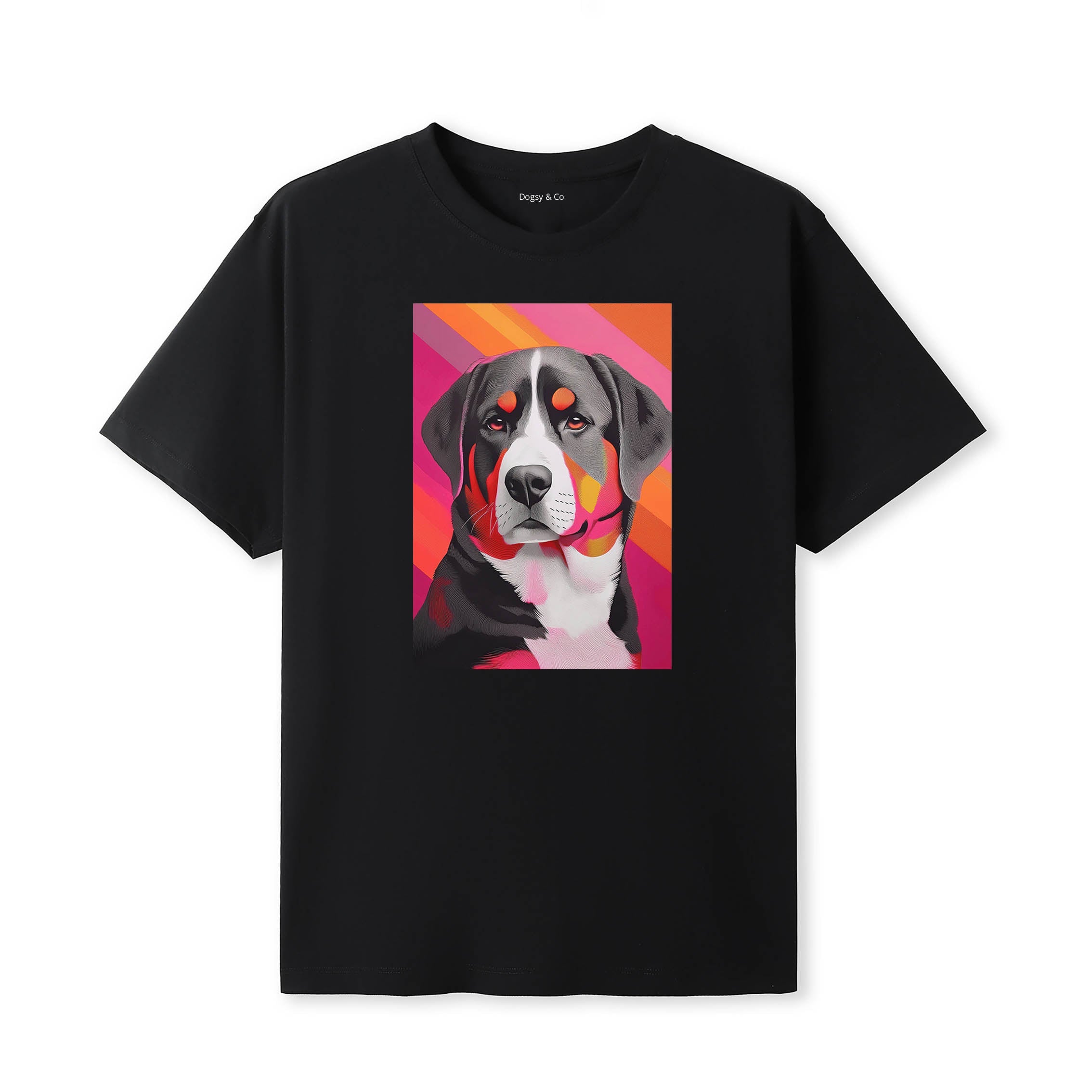 Bernese Mountain Dog Mod Pop Dogs T-Shirt Artwork
