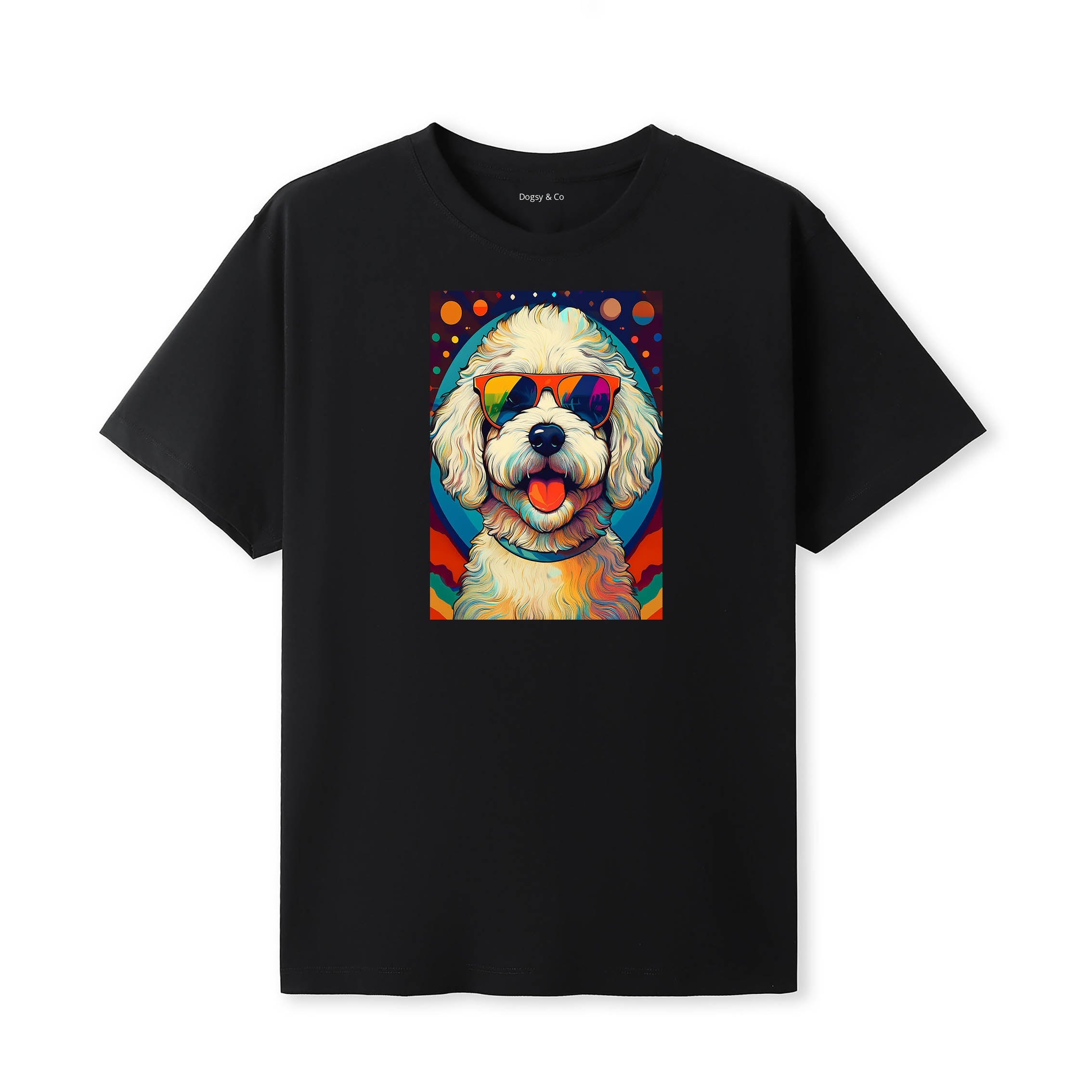 Bichon Frise Sunnies Dog T-Shirt V1 Black