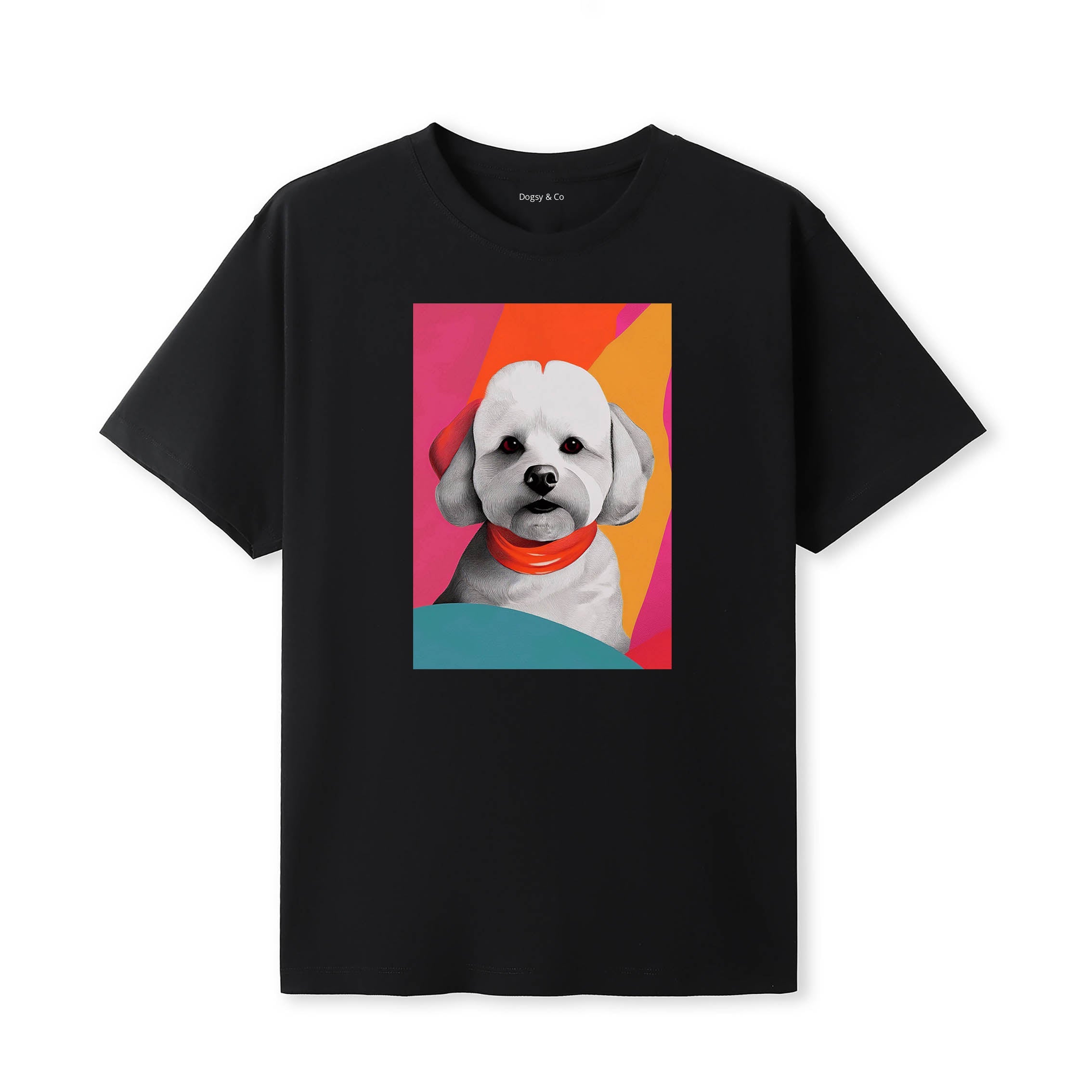 Bichon Frise Mod Pop Dogs T-Shirt Artwork