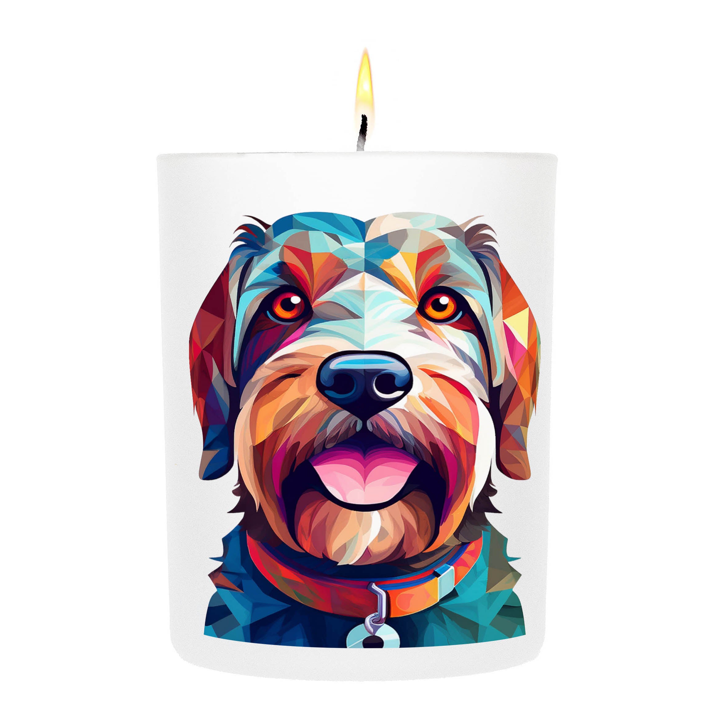 Black Russian Terrier Graphic Bold Dog Candle