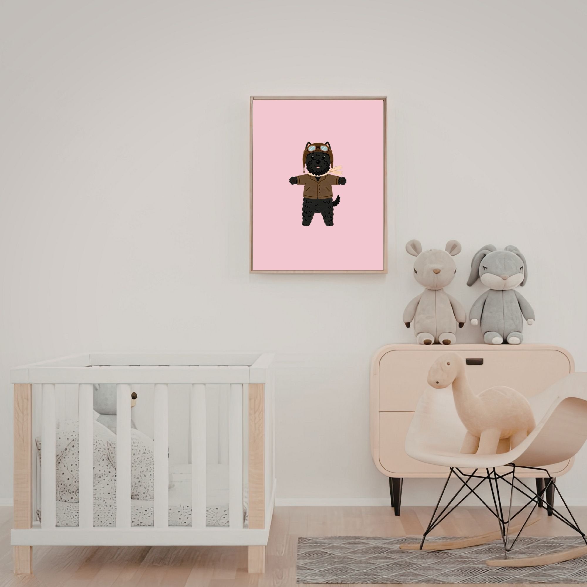 Black Russian Terrier Kids Nursery Wall Art Print Bundle — 22 Dog Costume Designs, 5 Colours, 6 Print Sizes | Digital Download