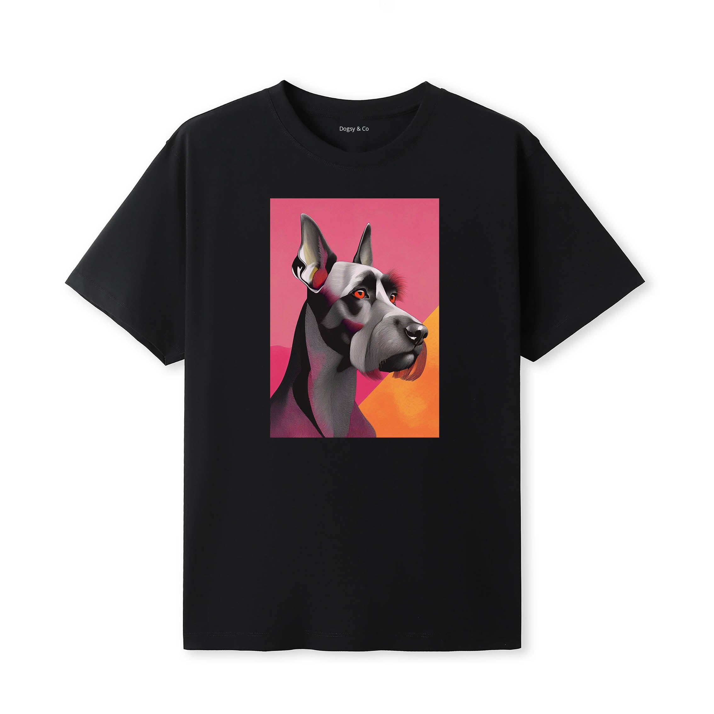 Black Russian Terrier Mod Pop Dogs T-Shirt Artwork