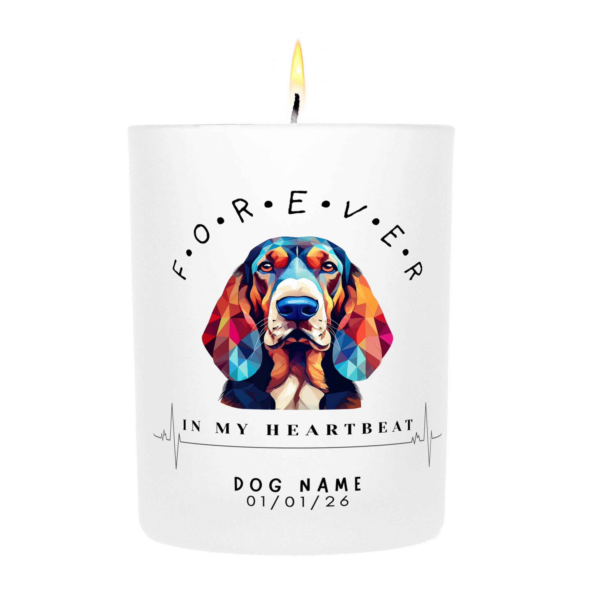 Bloodhound – Forever in My Heartbeat Custom Candle
