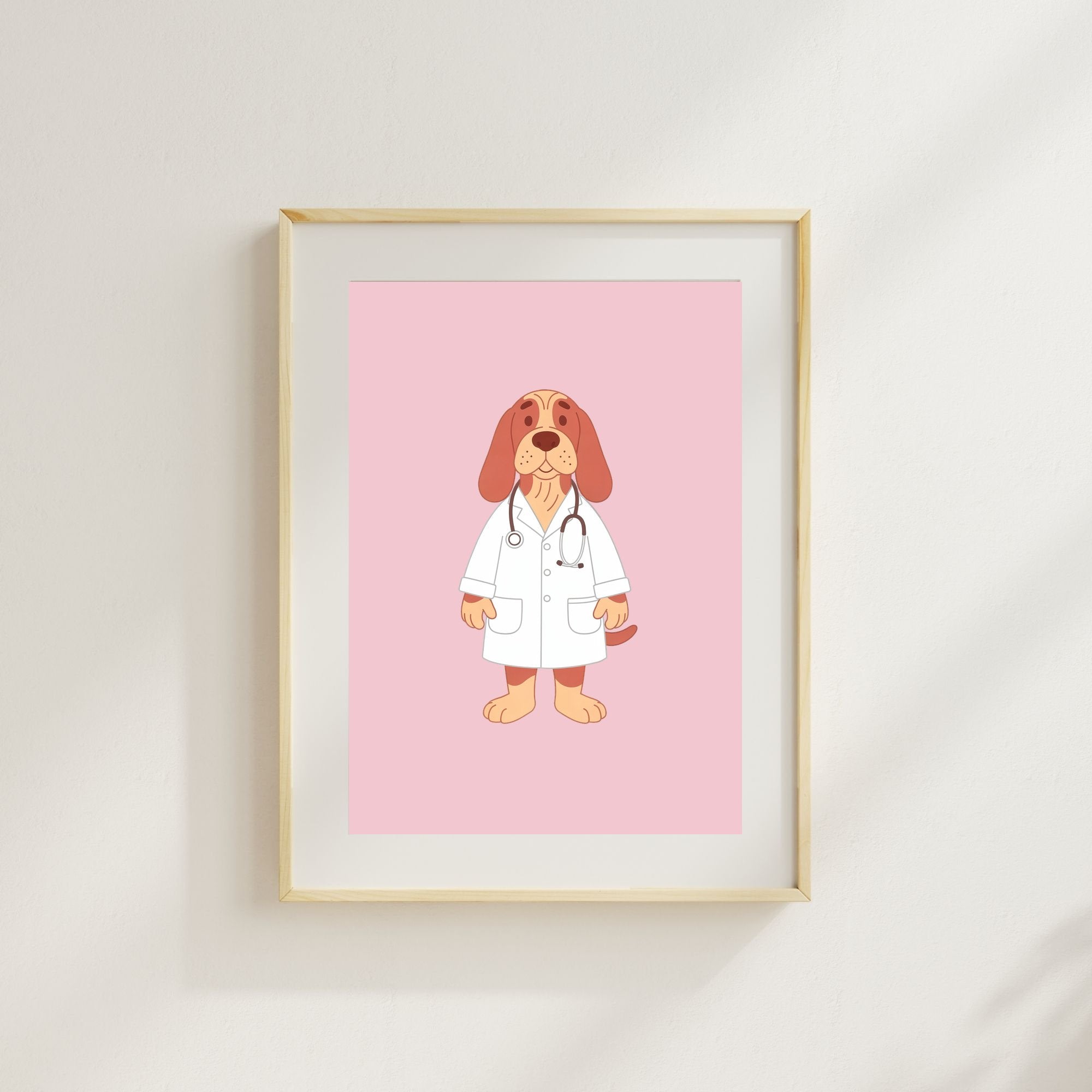 Bloodhound Kids Nursery Wall Art Print Bundle — 22 Dog Costume Designs, 5 Colours, 6 Print Sizes | Digital Download