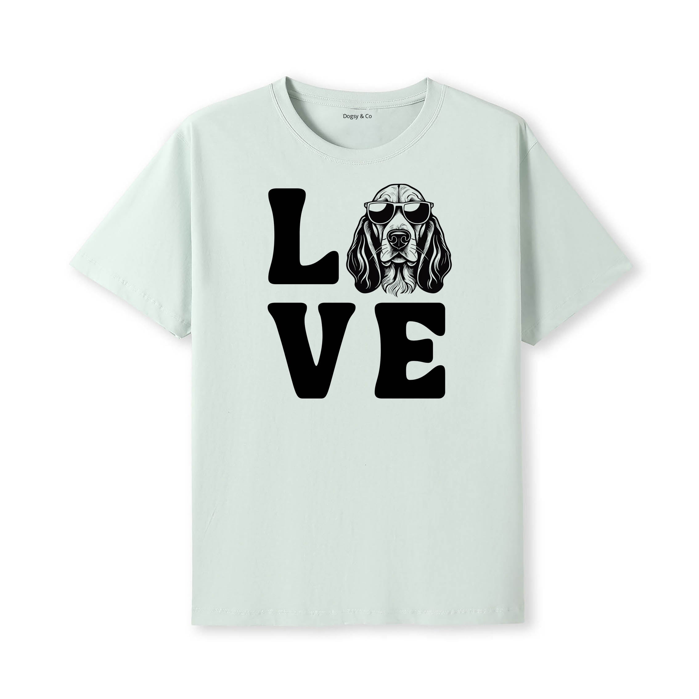 Bloodhound LOVE DOGS Tshirt - Mint
