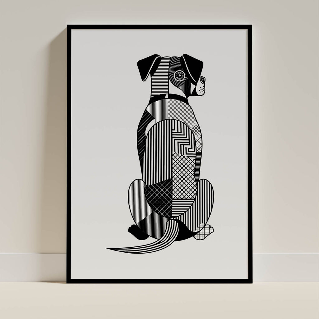 Boerboel Geometric Line Art mockup