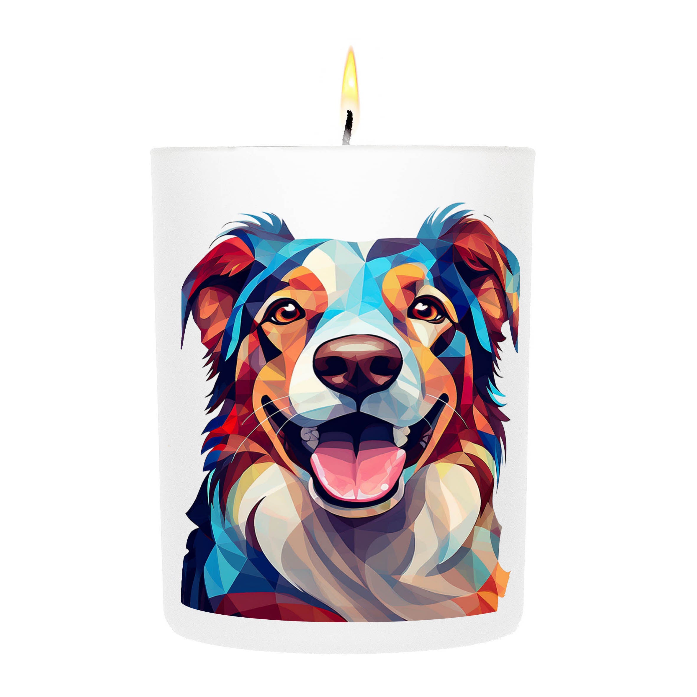 Border Collie Graphic Bold Dog Candle