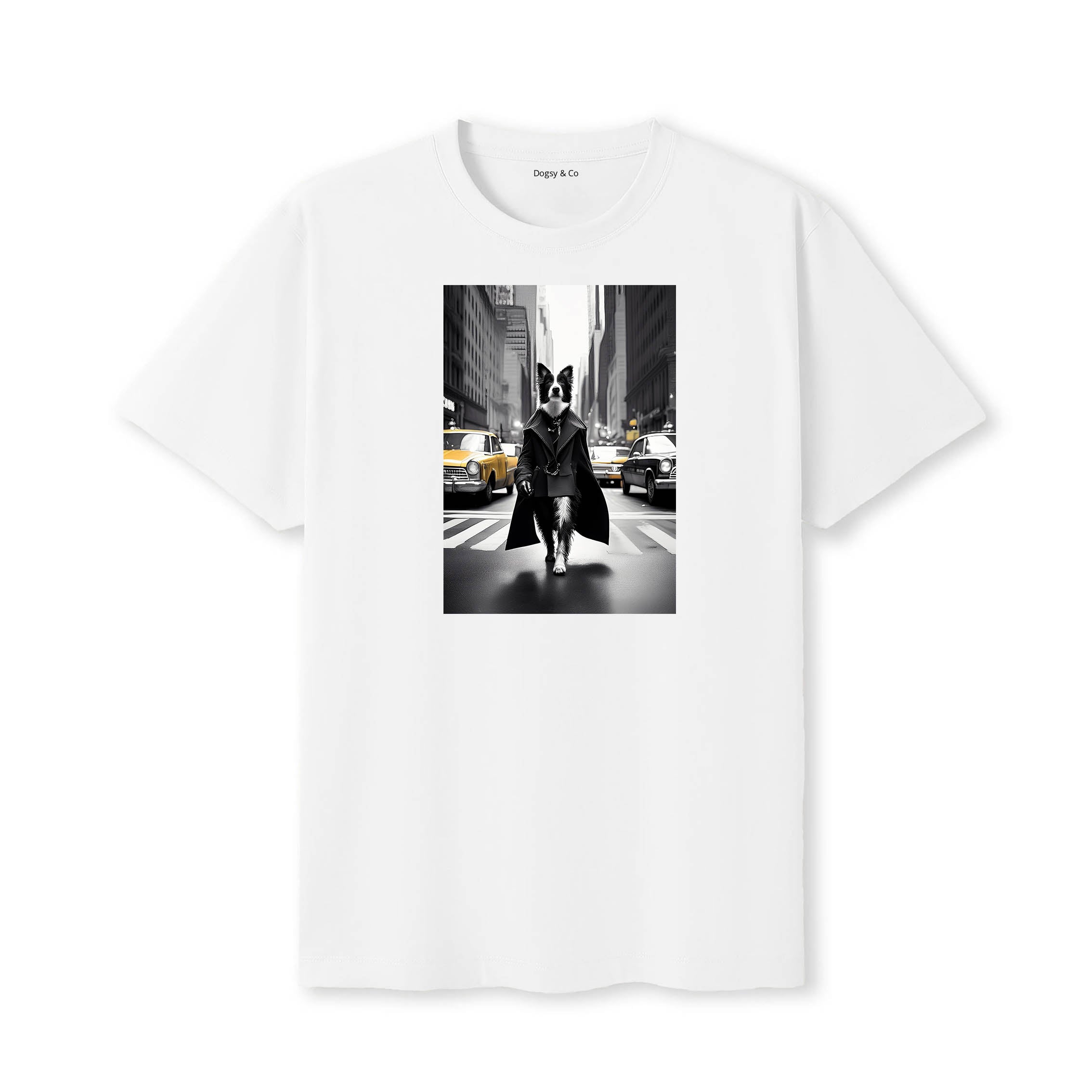 Border Collie Dogsy Dean T-Shirt White